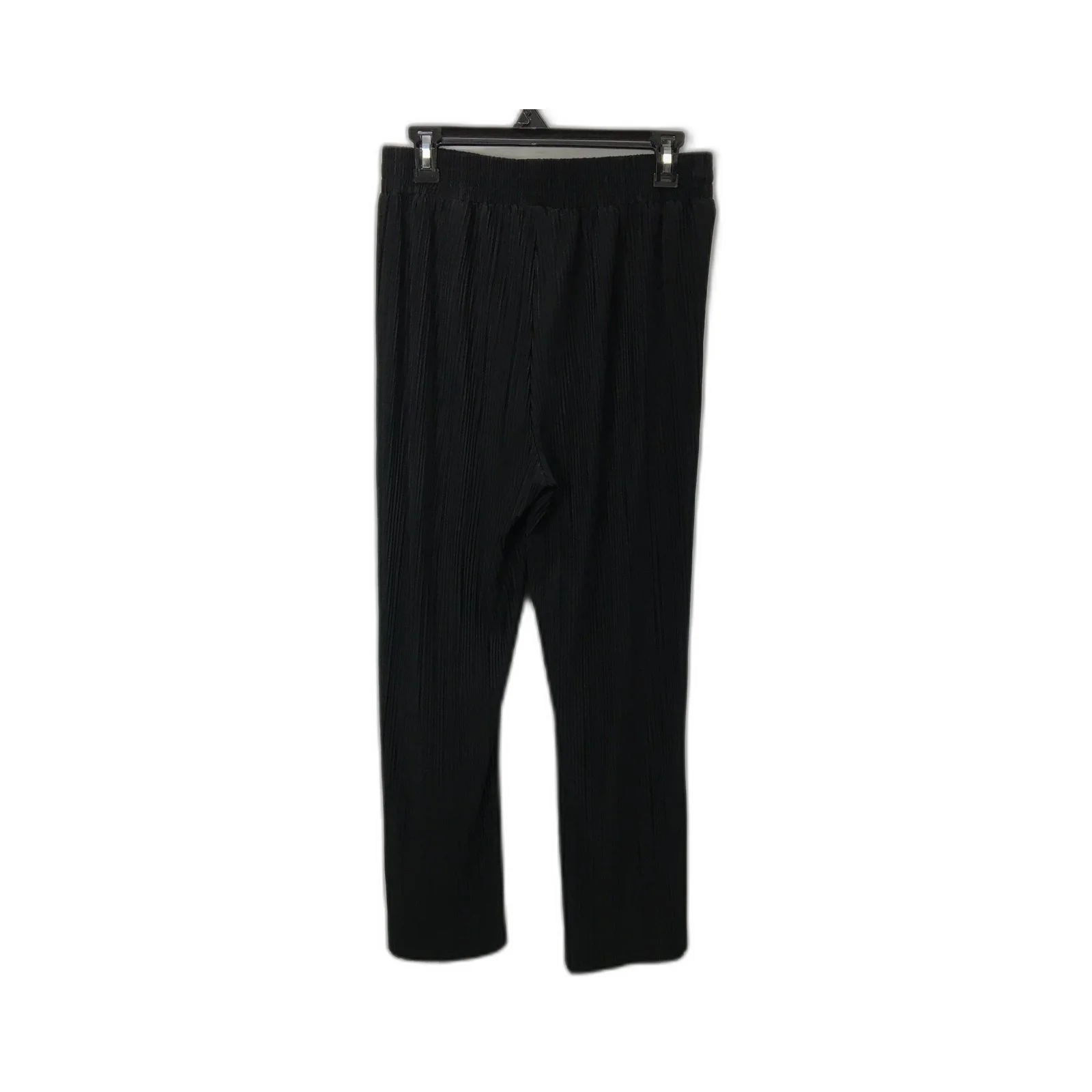 Decjuba Women's Pleated Elastic Waist Pants Black Size S