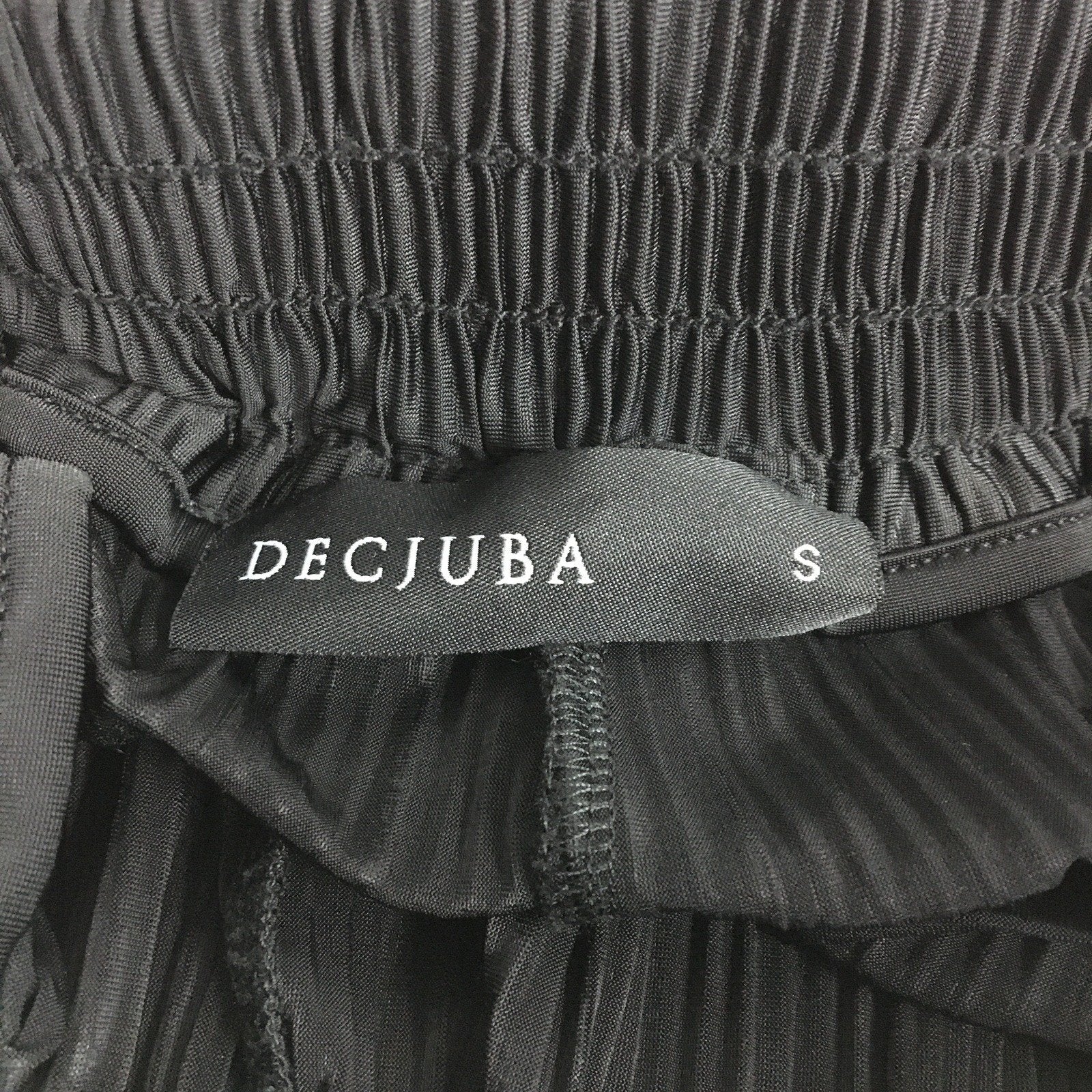 Decjuba Women's Pleated Elastic Waist Pants Black Size S - Image 4