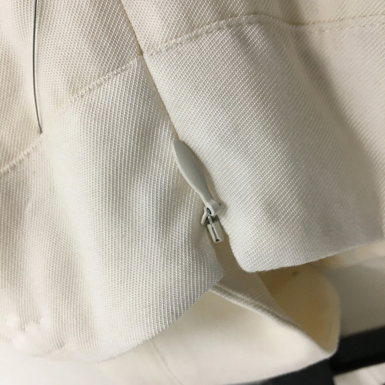 Tokito Wide Leg High Waisted Trousers Cotton Blend Cream Womens Size 10 - Image 6
