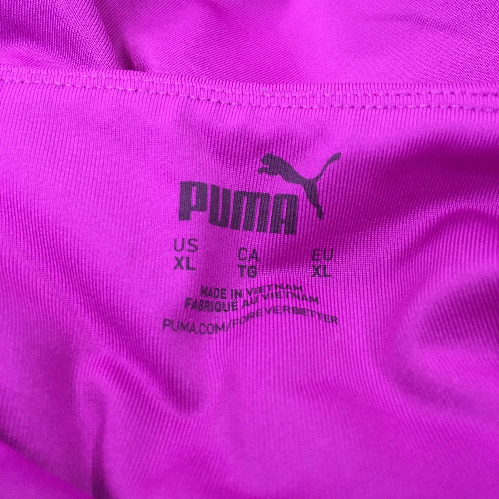 Puma Women's Activewear Workout Leggings Purple Size XL - Image 6