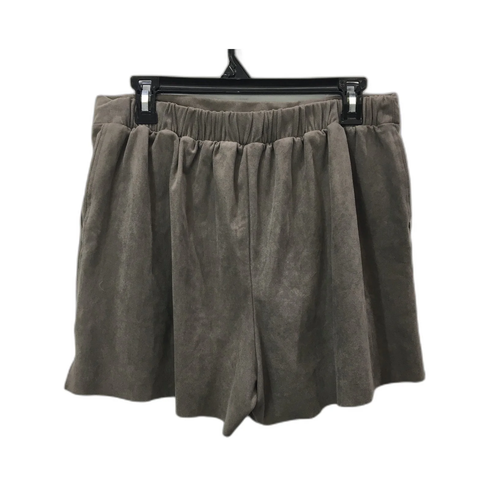 Sportsgirl Women's Elastic Waist Shorts with Pockets Casual Comfortable Gray - Image 2