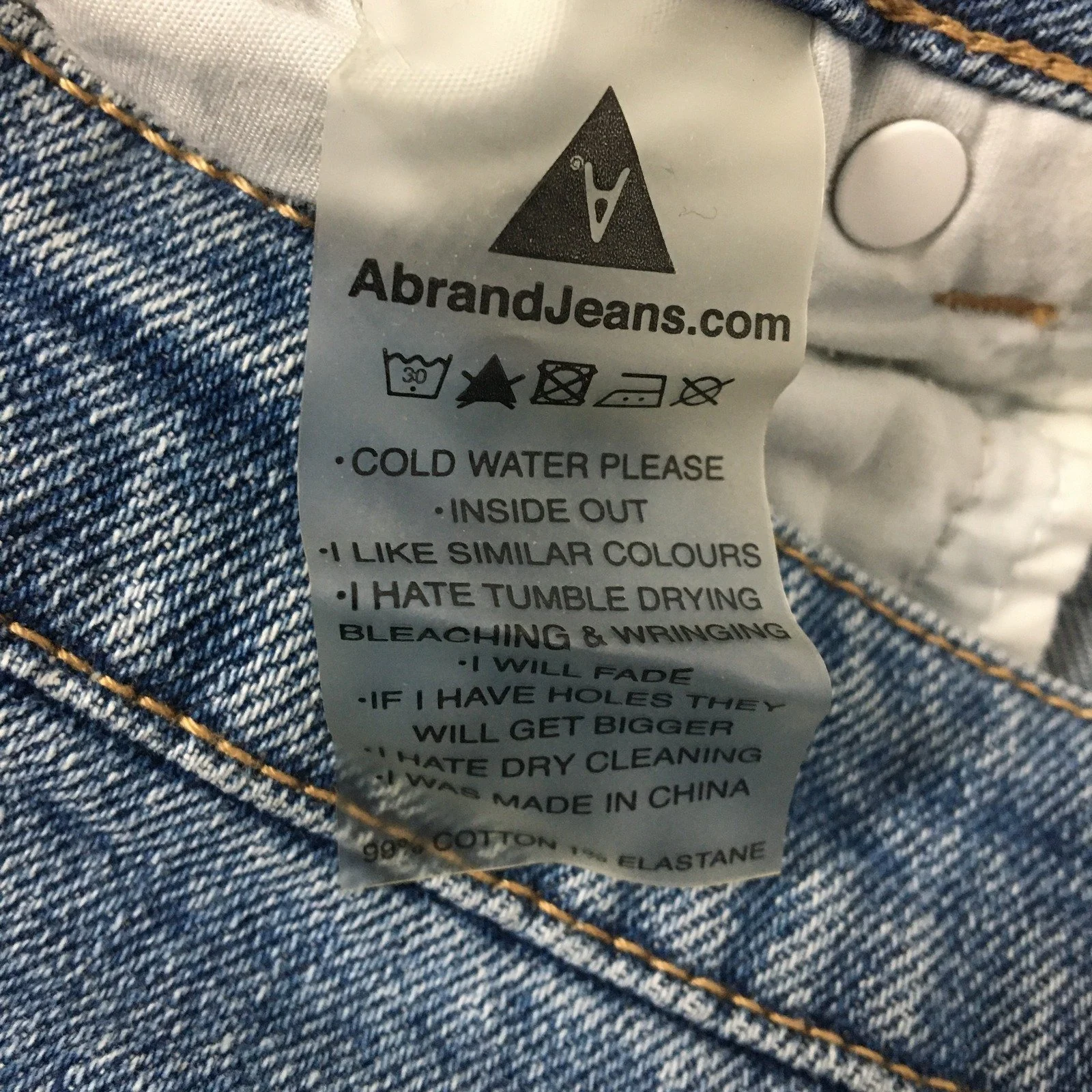 Abrand Jeans Women's Distressed Denim Shorts Blue Size 12 NEW - Image 4