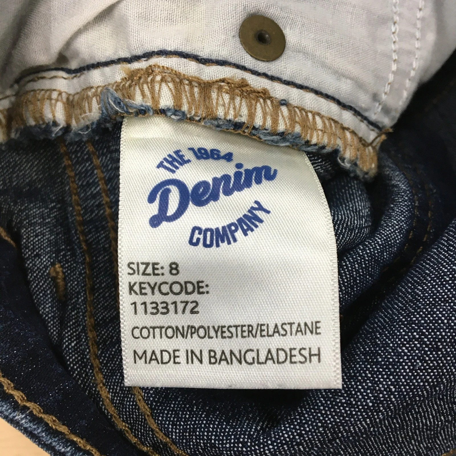 The 1964 Denim Company Women's Shorts Dark Blue Size 8 NEW - Image 4