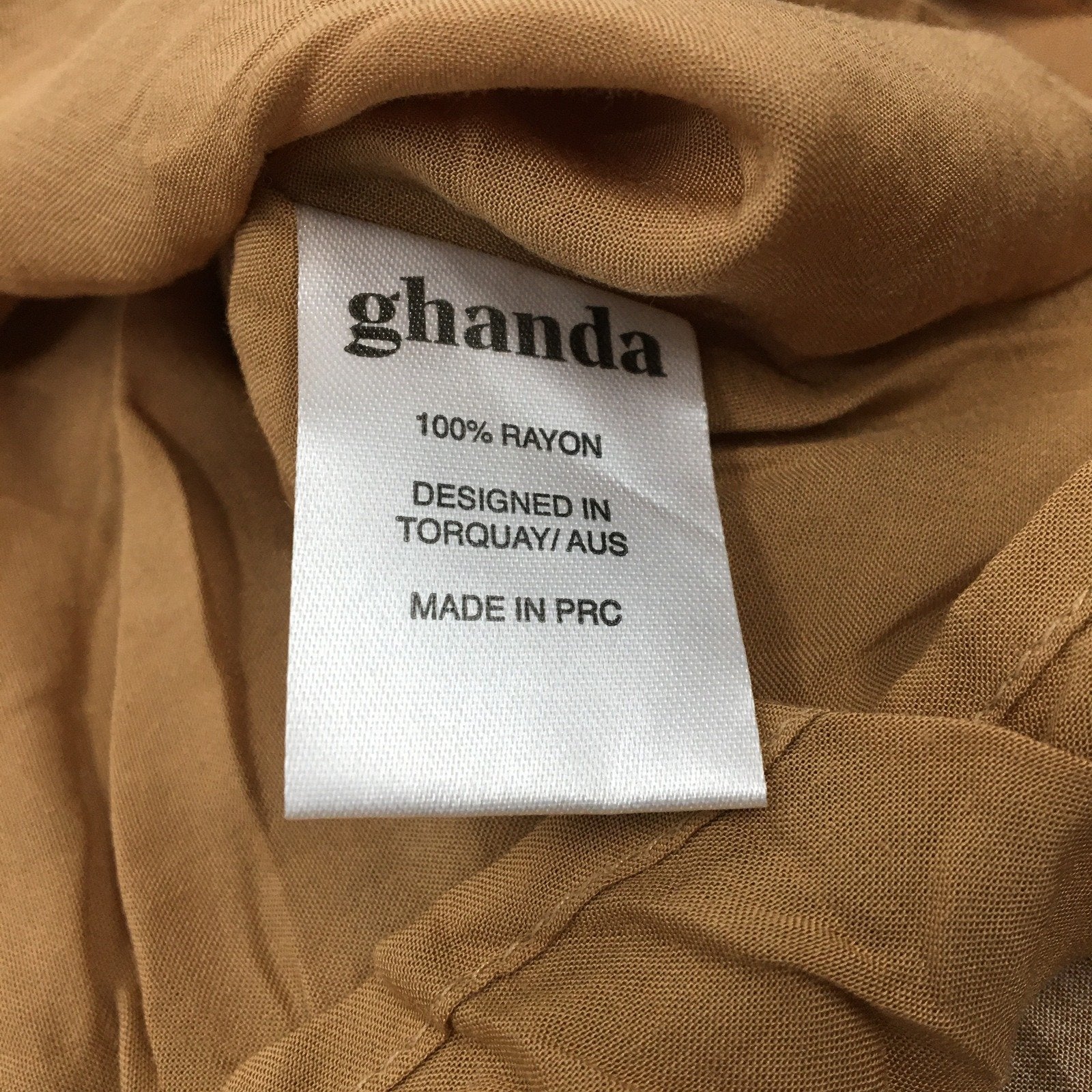 ghanda Tiered Ruffle Skirt Tan/Beige with Black Leopard Print Size S - Image 3