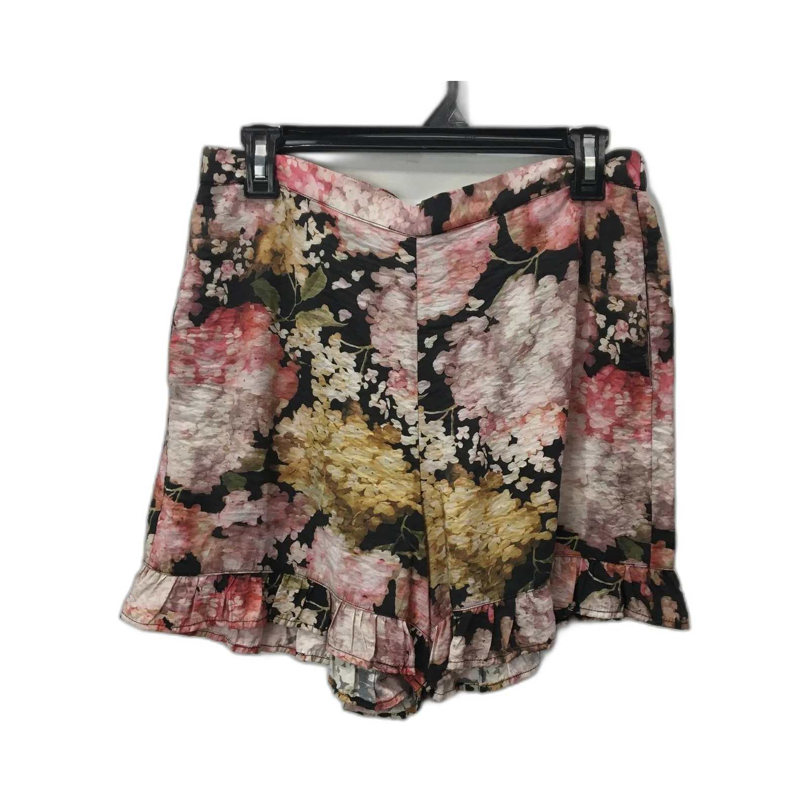 Bendon Floral Ruffle Hem Elastic Waist Shorts Pink Women's Size Small - Image 2