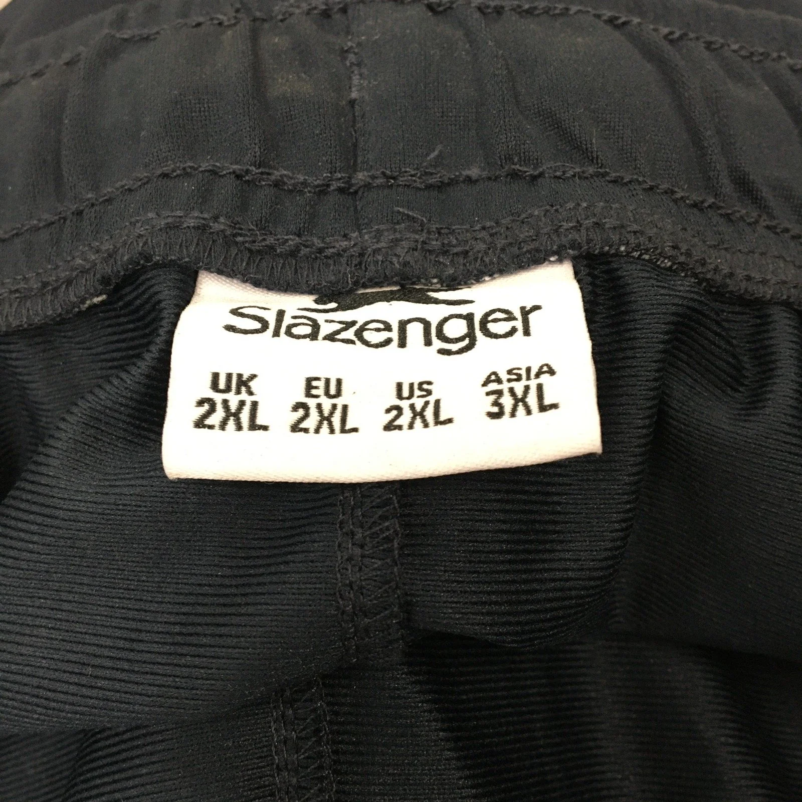 Slazenger Athletic Sweatpants Black Comfortable Relaxed Fit Size 2XL - Image 3