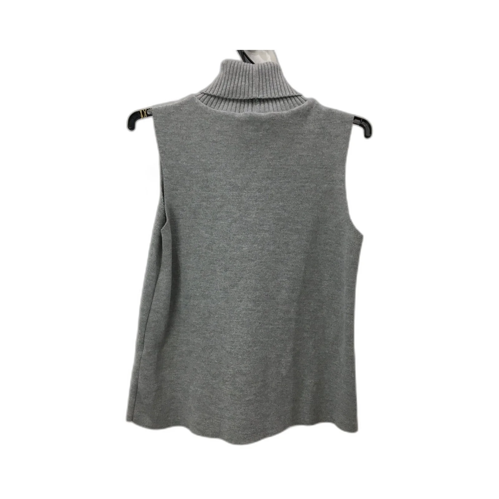 Zara Sleeveless Turtleneck Pullover Sweater Soft Comfortable Gray Size Small - Image 2