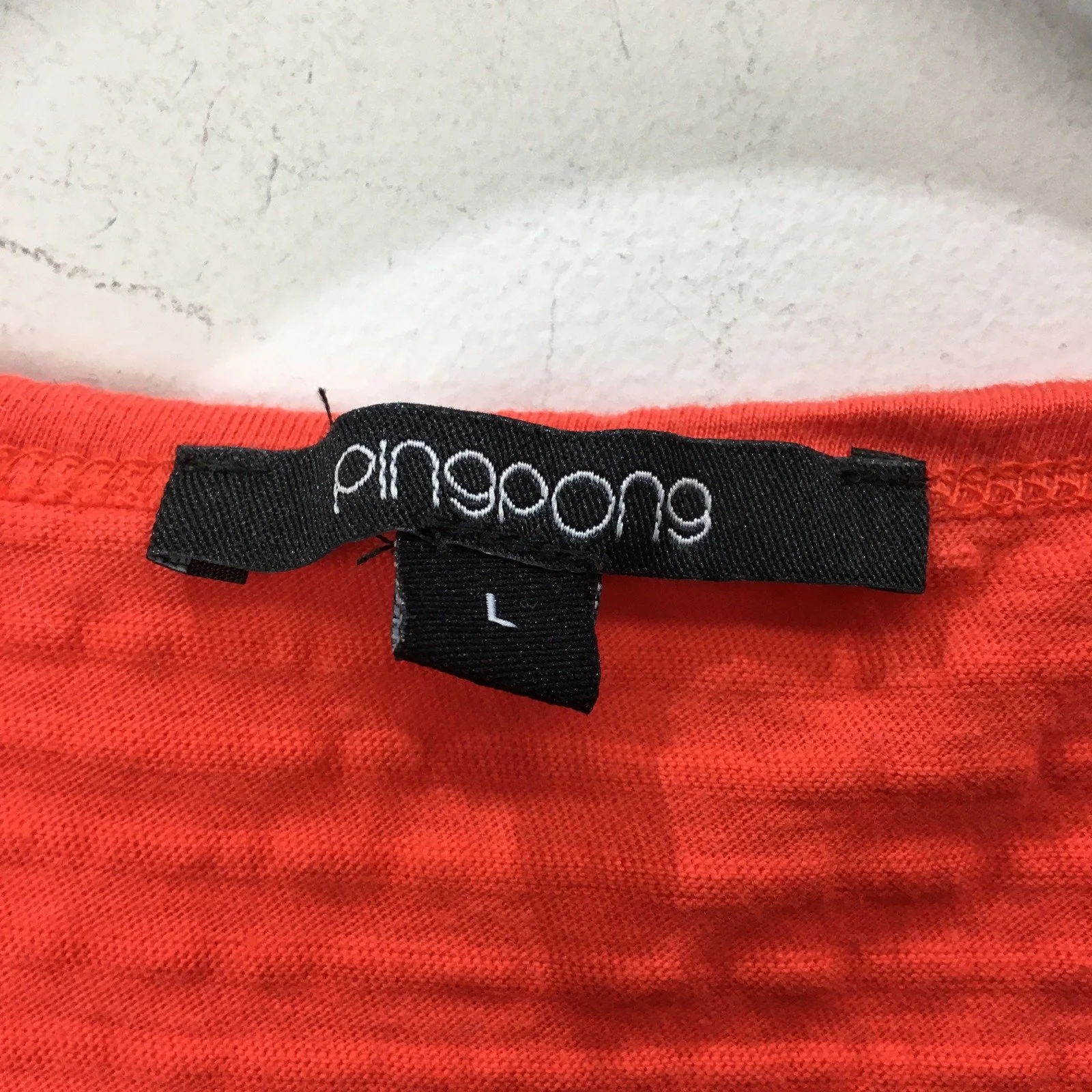 Pingpong Women's Cotton Tank Top Comfortable Soft Breathable Red Size L - Image 4