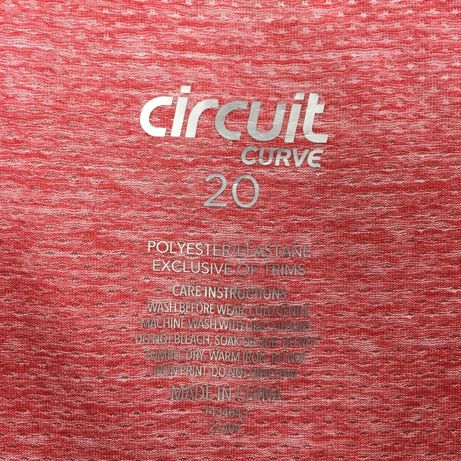 Circuit Curve Pullover Sweatshirt Women Heather Red Size 20 - Image 4