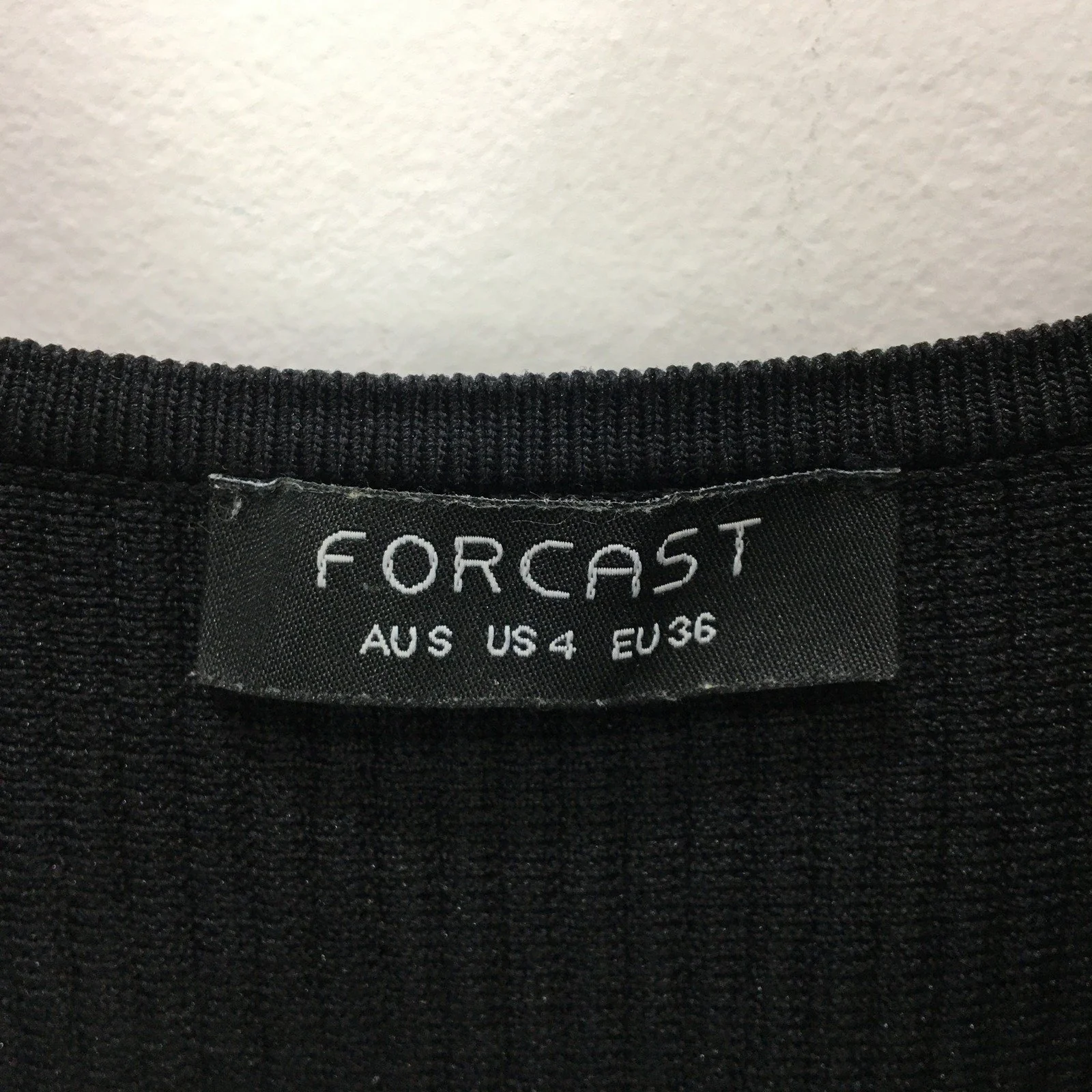 Forcast Ribbed Tank Top Women's Comfortable Soft Black Size Small - Image 4