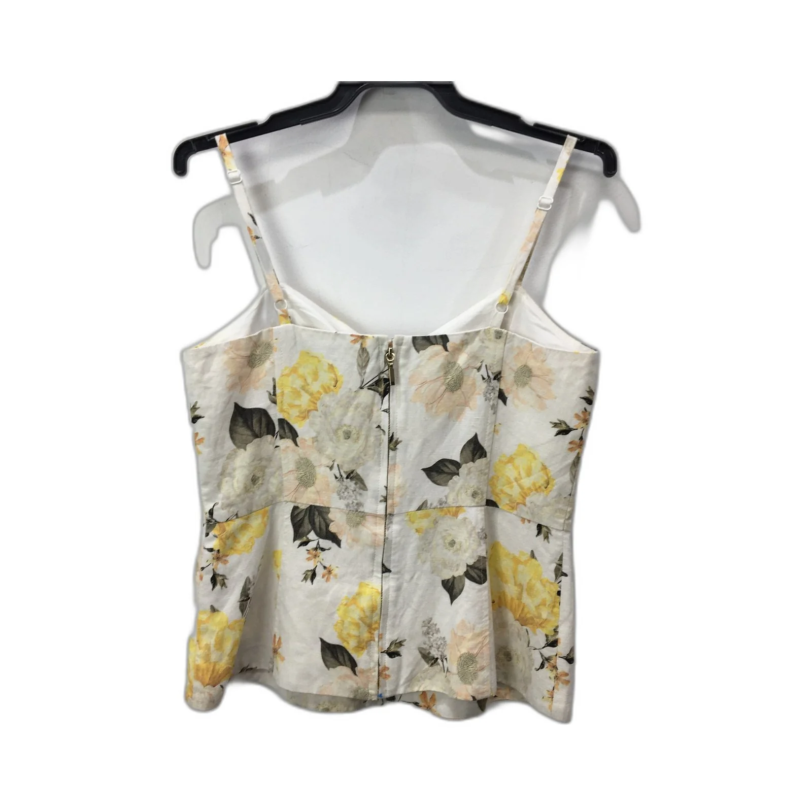 Forever New Floral Print Camisole Sleeveless Tank Top White Women's Size 8 - Image 2