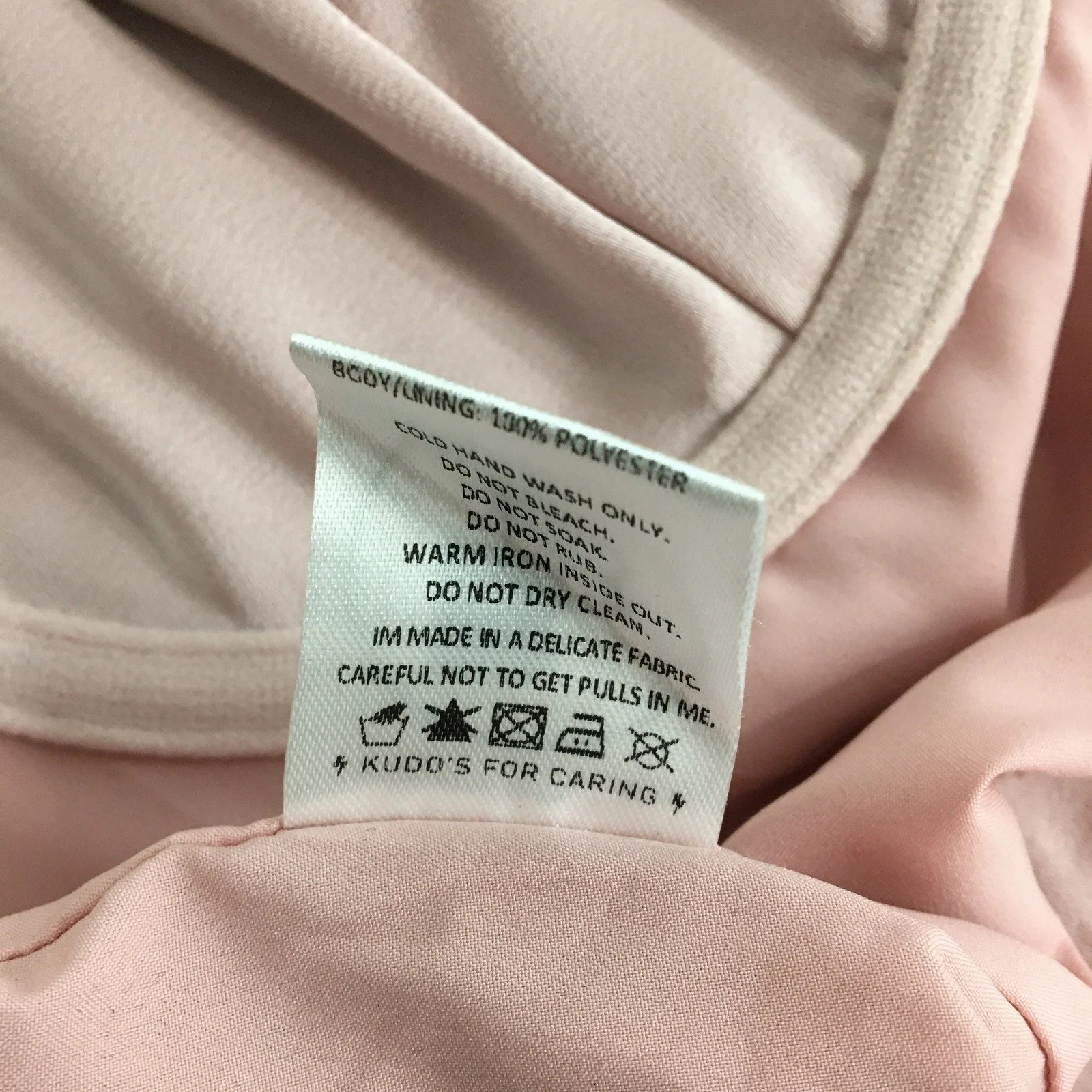 Beginning Boutique Lace Trim Pleated Cup Bra Light Pink Women's Size 12 - Image 4