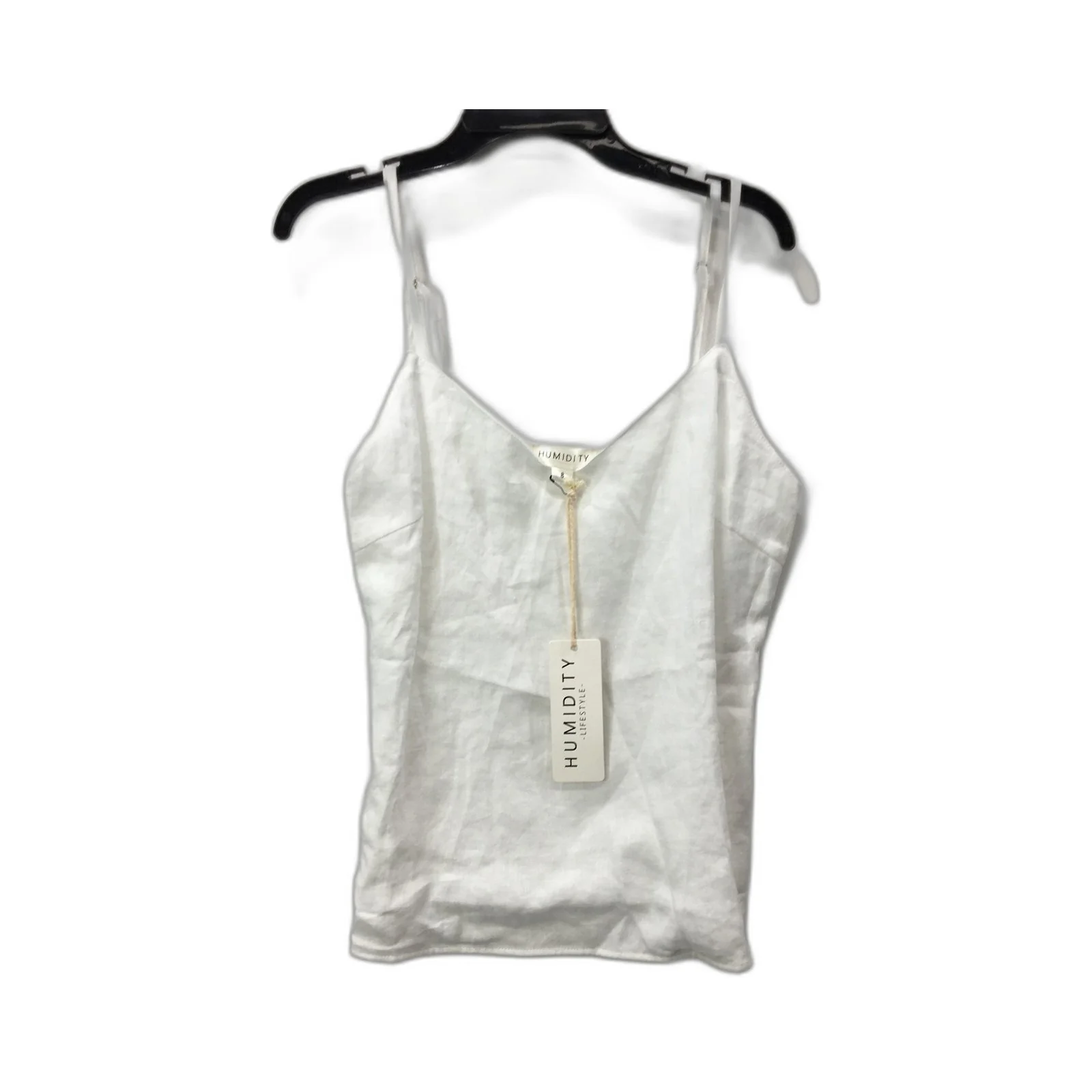 Humidity Linen Tank Top White Women's Size 8 NEW
