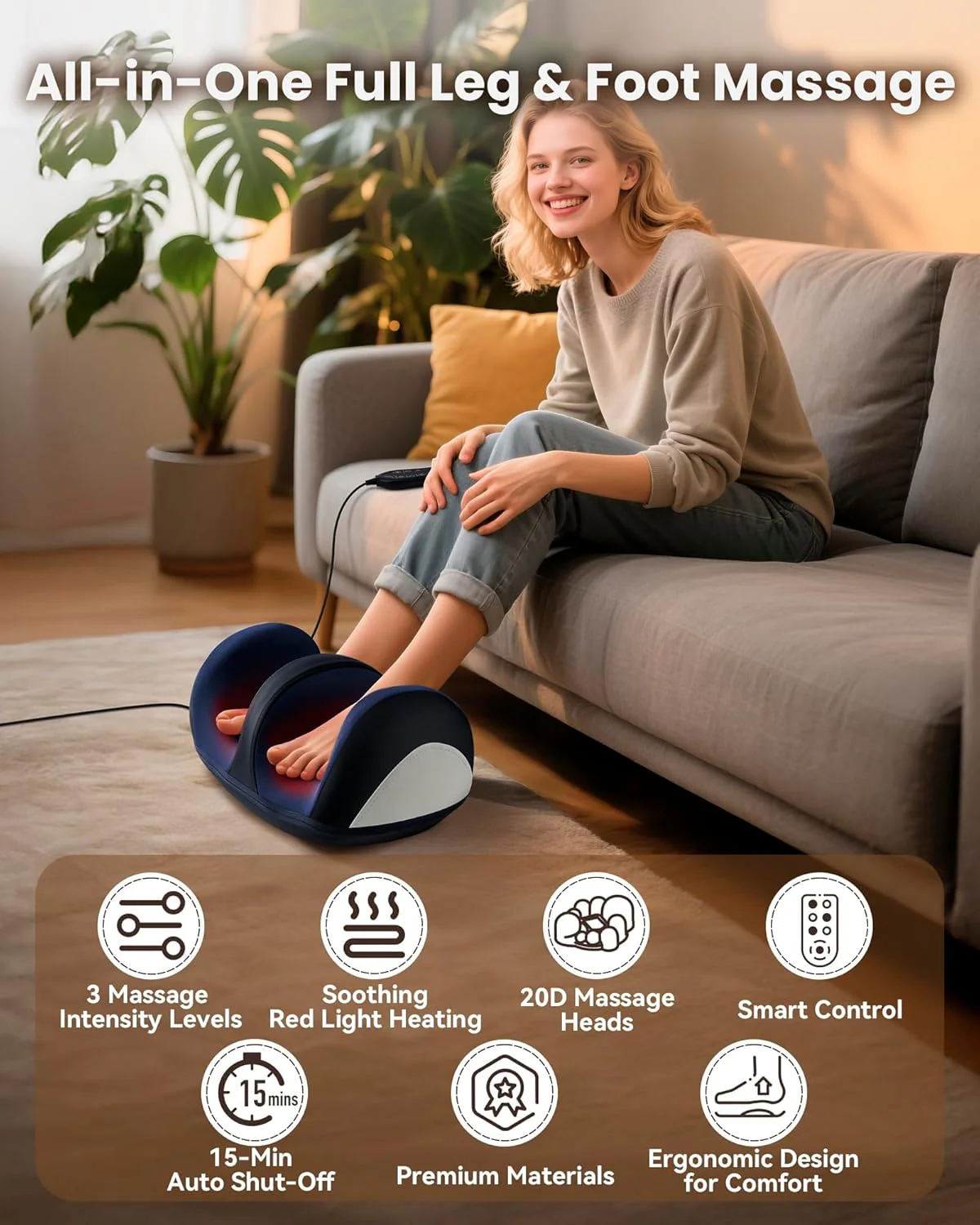 Lezhifeiwan Electric Foot Spa Massagers with Heat 3 Intensity Settings and DEMO - Image 8