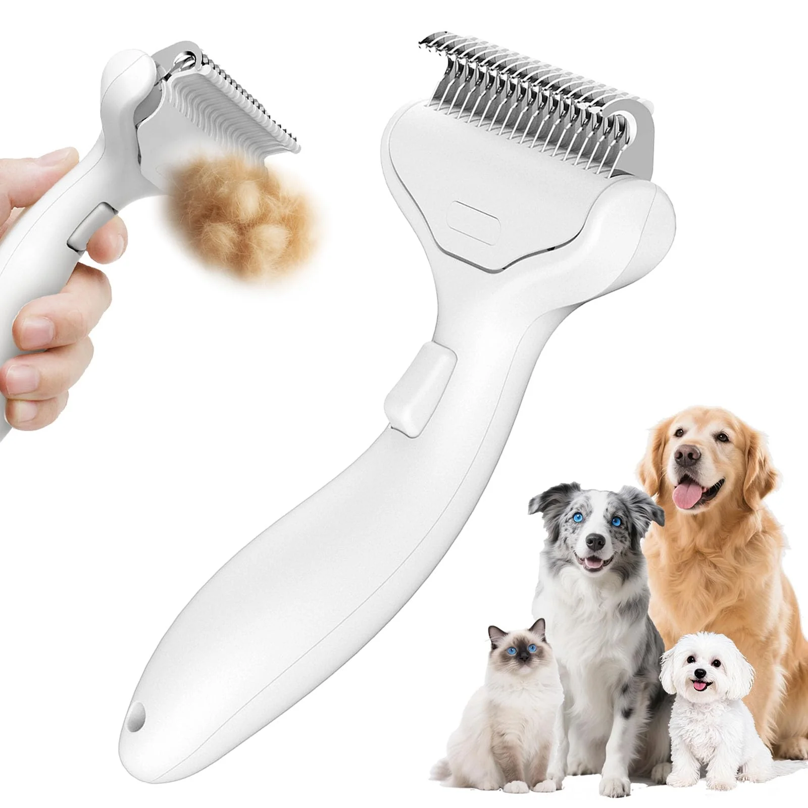 ViCorus Grooming Brushes Brush Dematting Comb Undercoat Rake for Medium to NEW