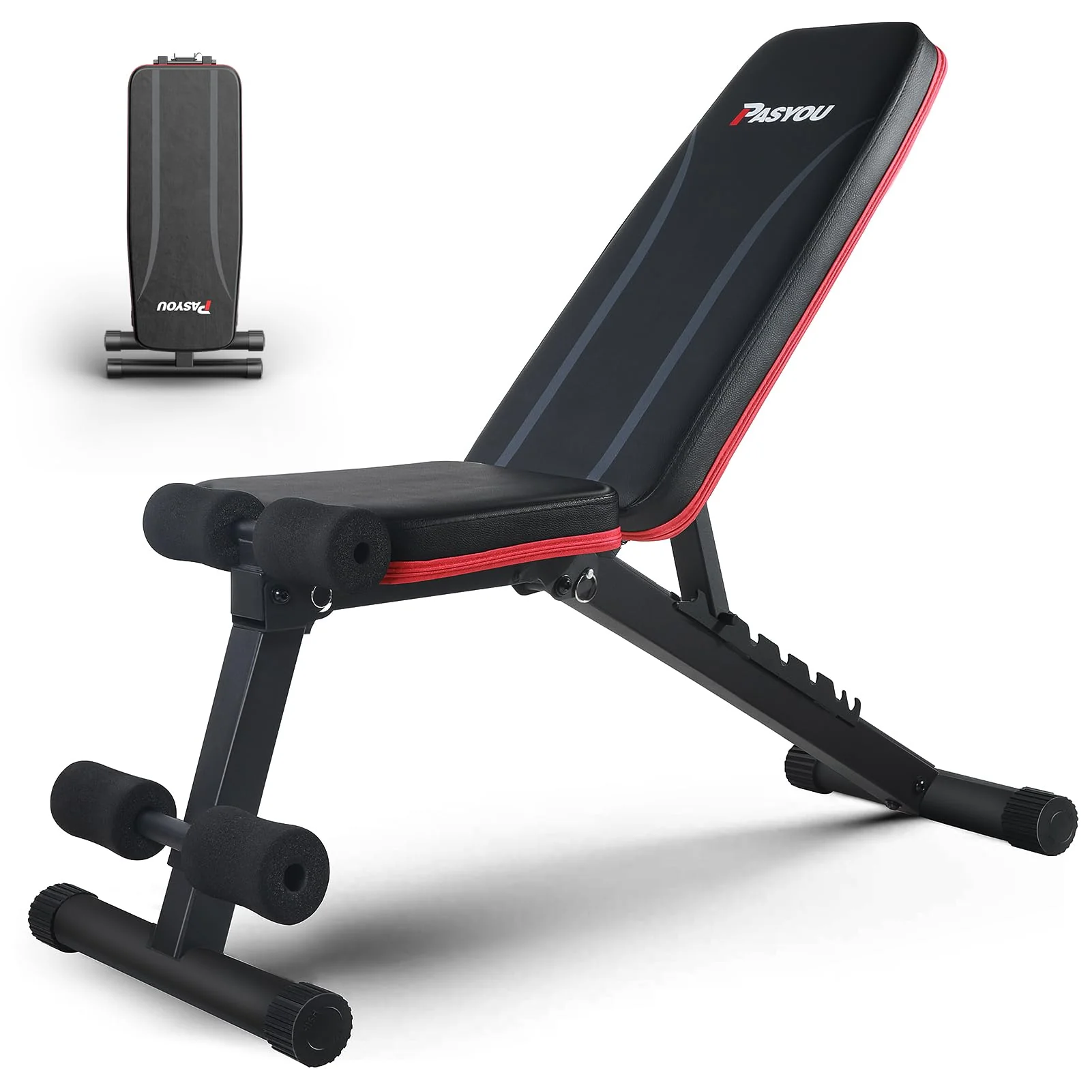 PASYOU Adjustable Strength Training Equipment Weight Bench Full Body NEW