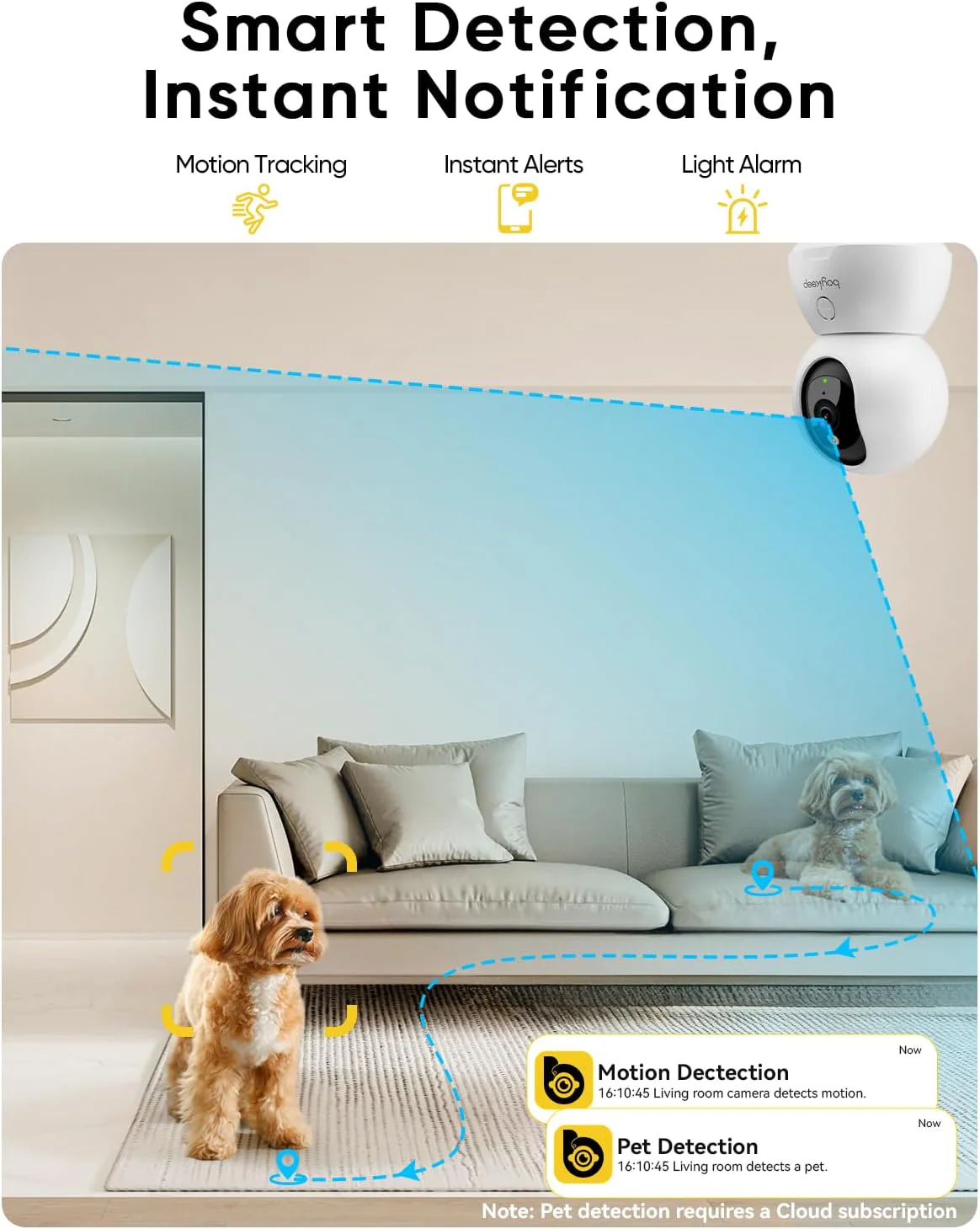 BoyKeep 2K Dome Cameras Indoor Dome Camera for Home Security Motion DEMO - Image 5