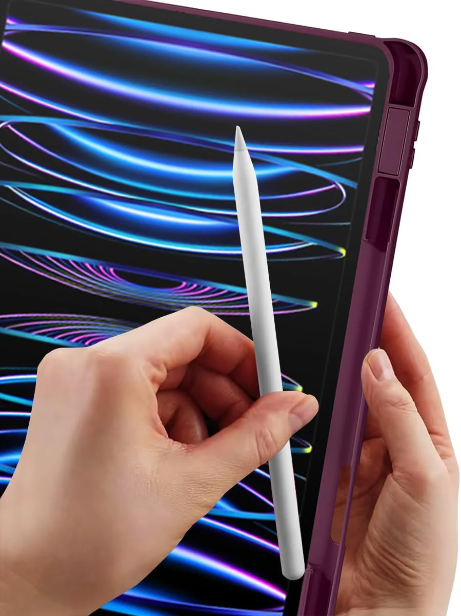 NanHou 360° Cases Rotating Protective iPad Pro 11" Soft TPU Case, Violet NEW - Image 5