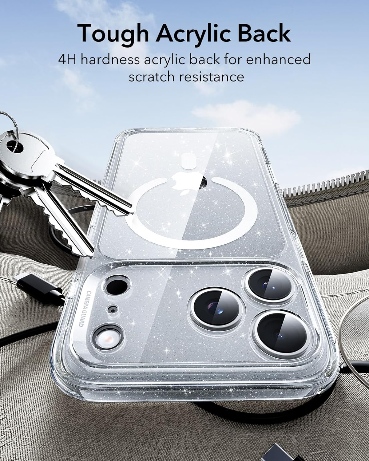 ESR Basic Cases Camera Control Cover Compatible with MagSafe Access B-Clear NEW - Image 6