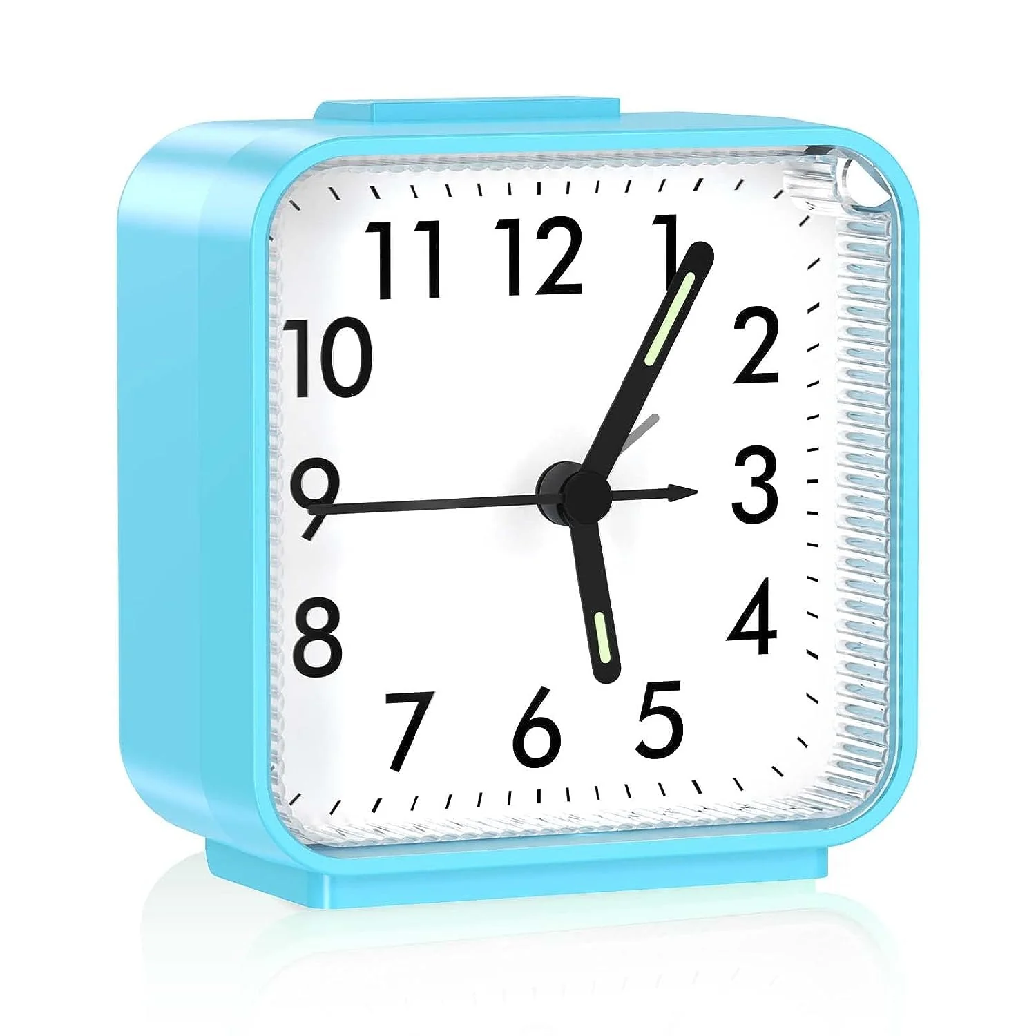 OQIMAX Blue Electronic Alarm Clocks Electronic Alarm Clock Silent Bedside NEW