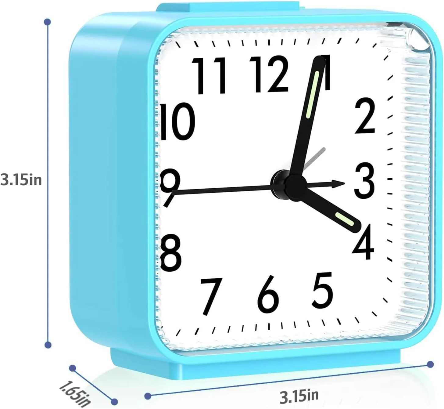 OQIMAX Blue Electronic Alarm Clocks Electronic Alarm Clock Silent Bedside NEW - Image 6
