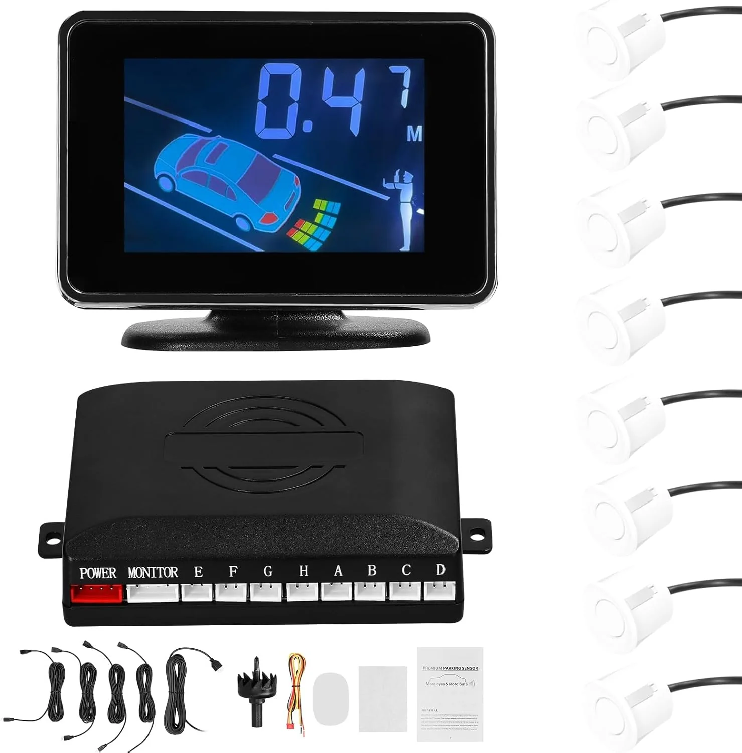 SOULONG Car Car Electronics Parking Sensors with Reversing Radars & LCD DEMO - Image 4