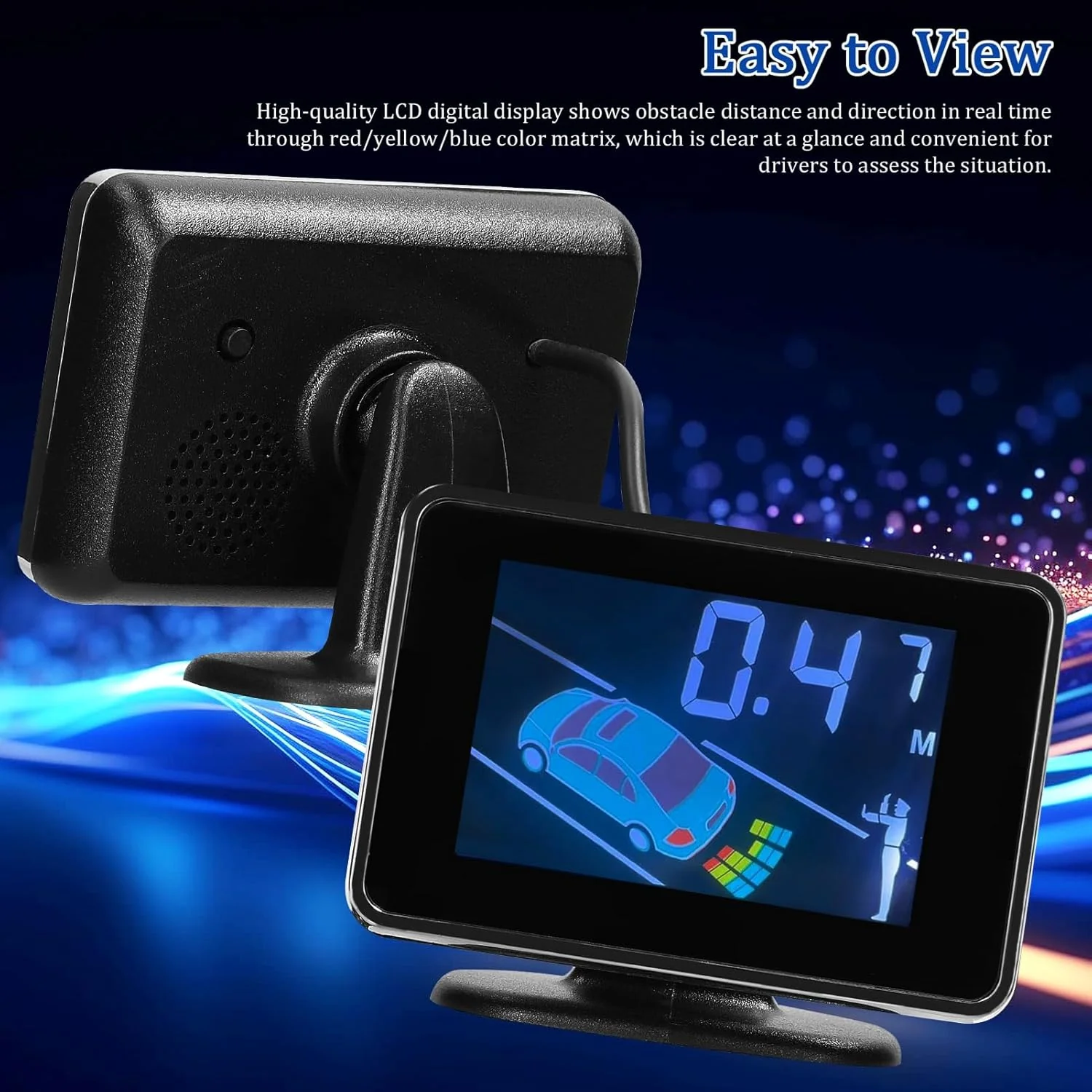 SOULONG Car Car Electronics Parking Sensors with Reversing Radars & LCD DEMO - Image 6