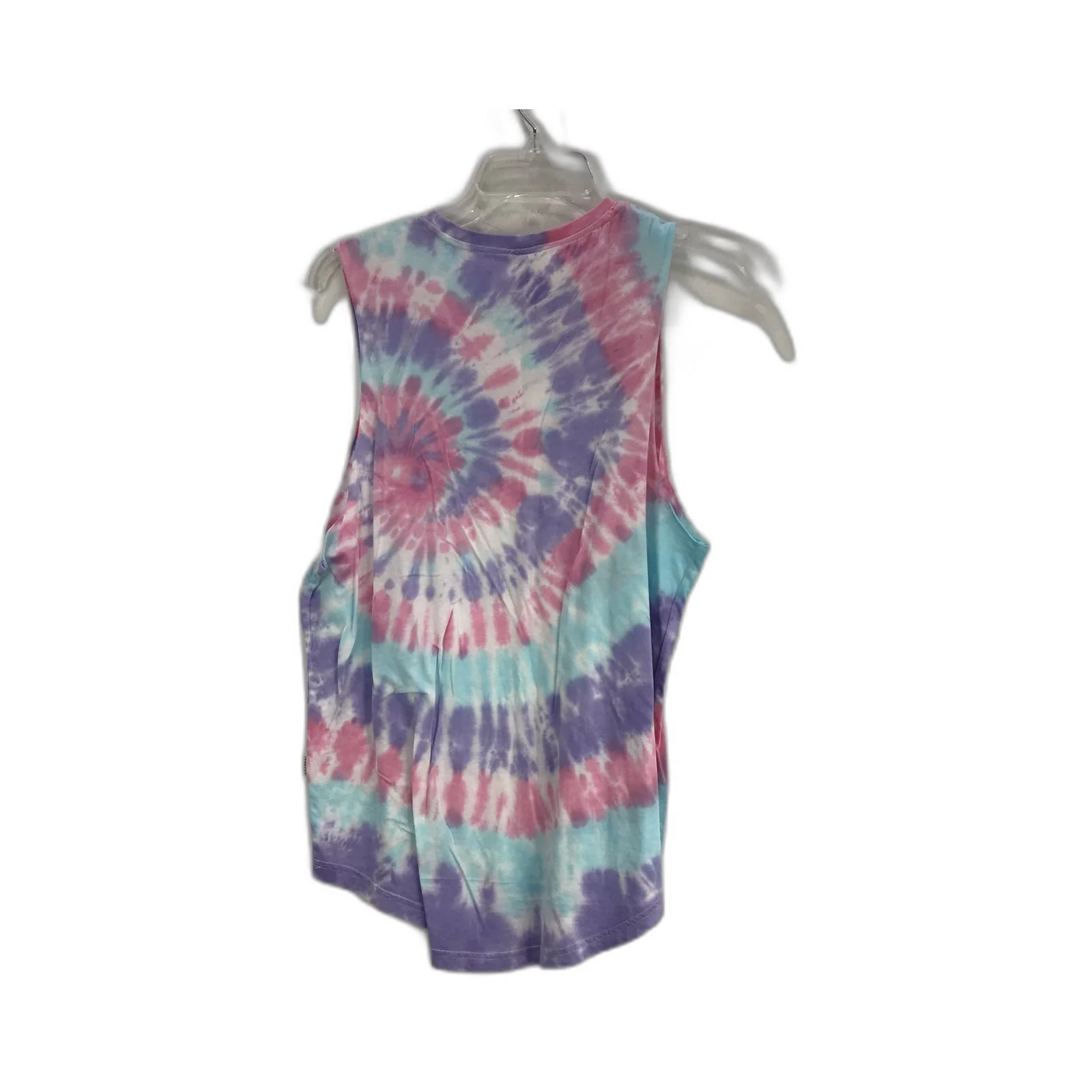 Ghanda Tie Dye Tank Top Sleeveless Cotton Blend Purple Ladies Size 10 - Image 2