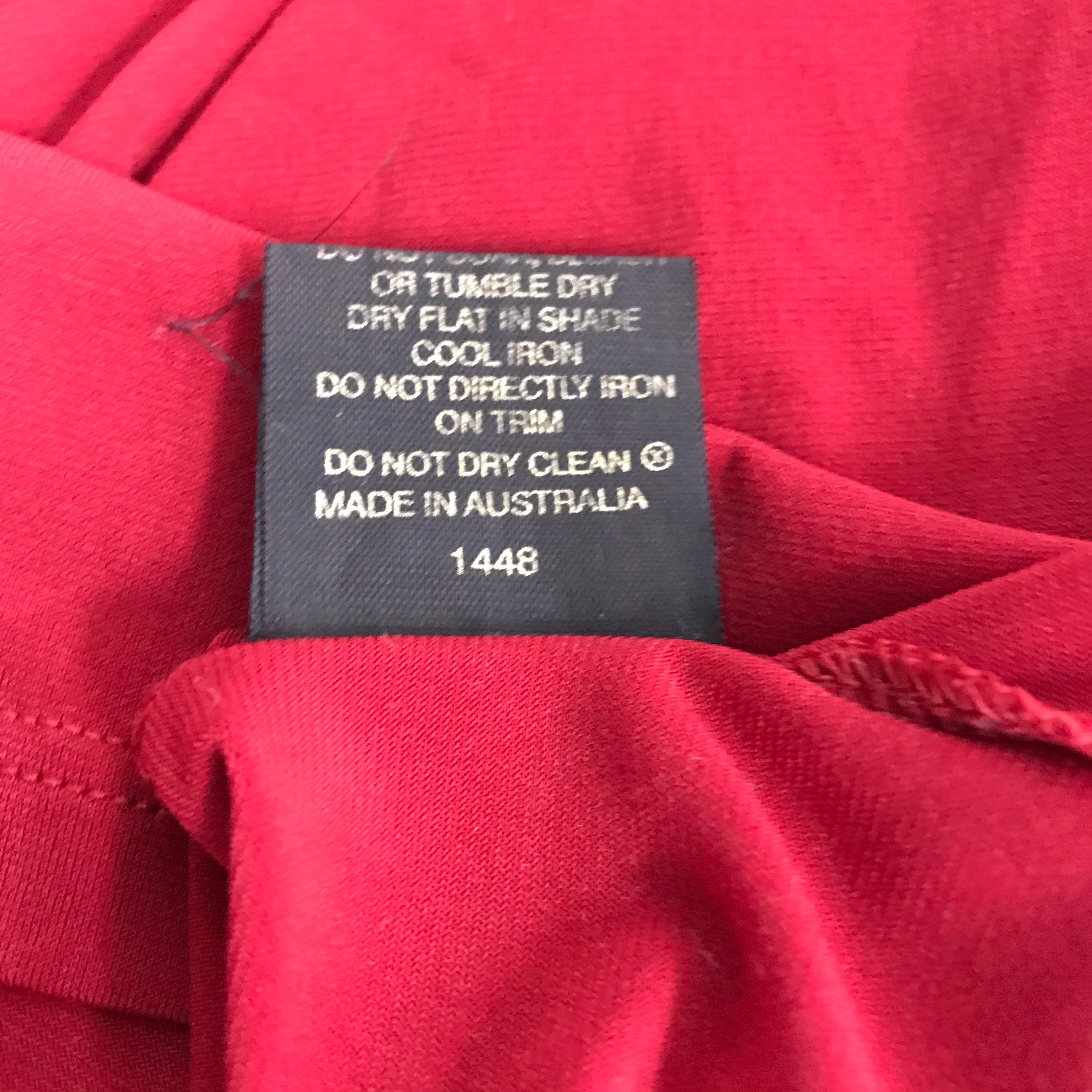 Jacqui.E Sleeveless Jewelled Made In Australia Top Women's Red Size S - Image 3
