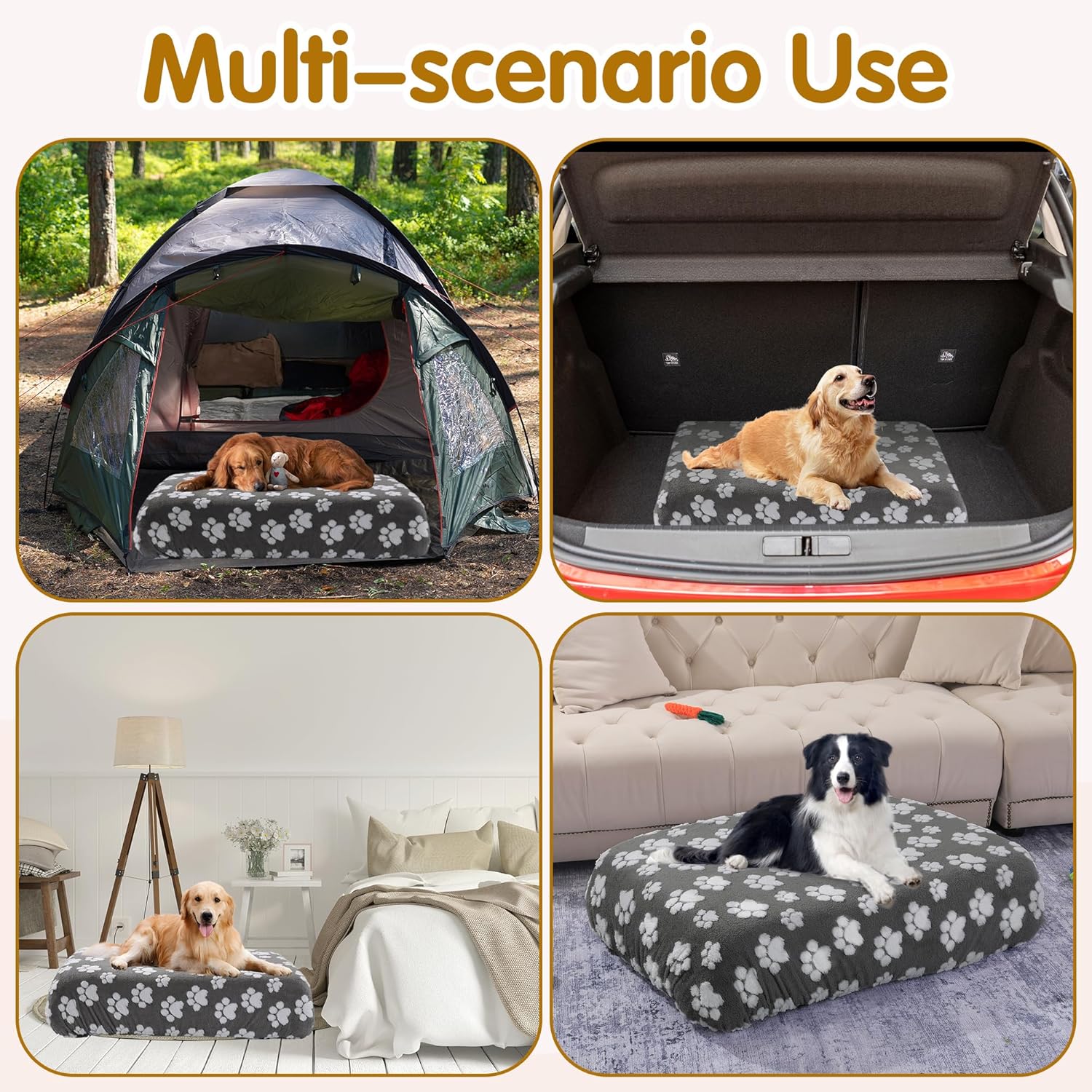 BALAPET Soft Bed Mats Plush Velvet Dog Bed Cover Waterproof Dark Gray DEMO - Image 7