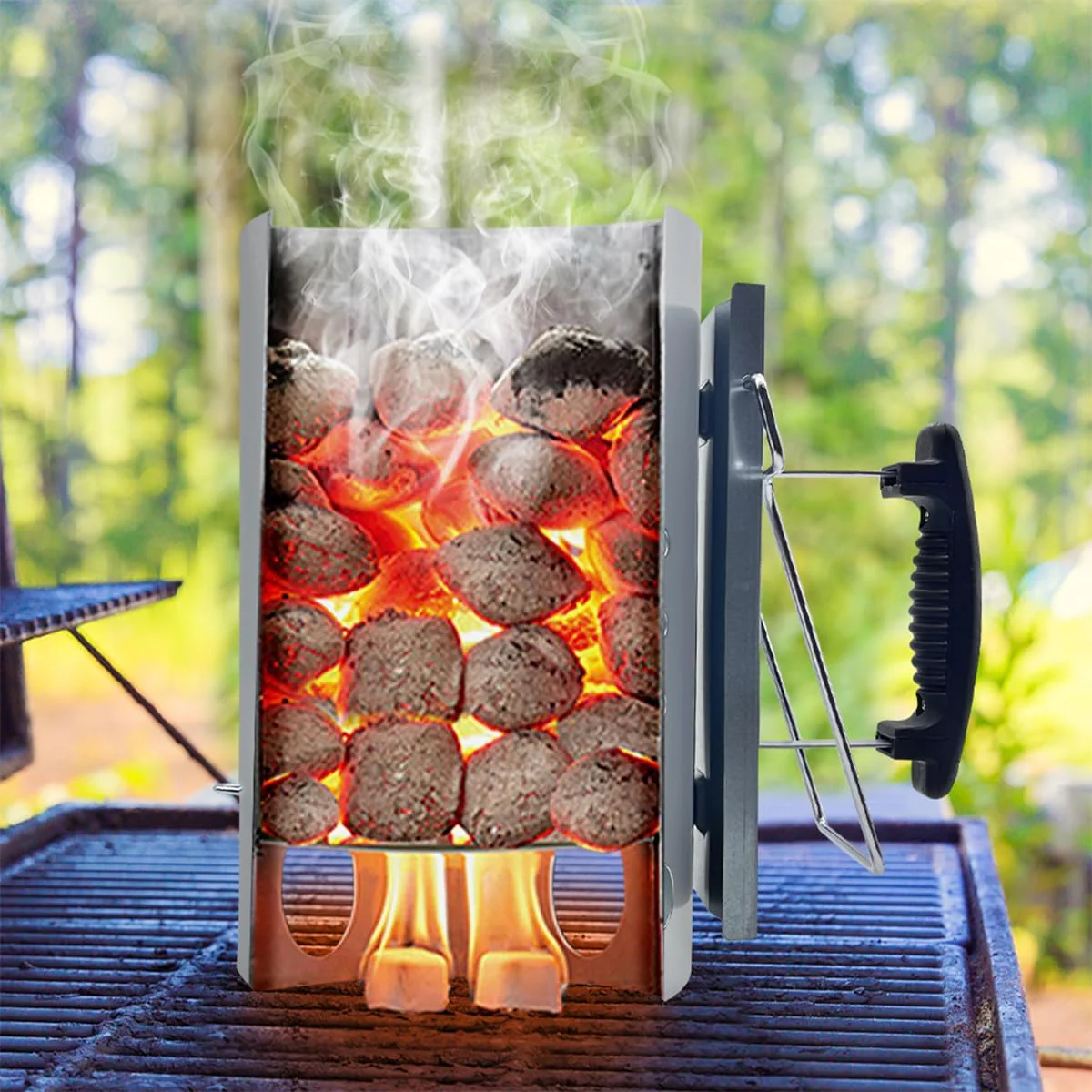 guogiyala Insulated Handle Stove Accessory Barrel for Outdoor Barbecue NEW - Image 2