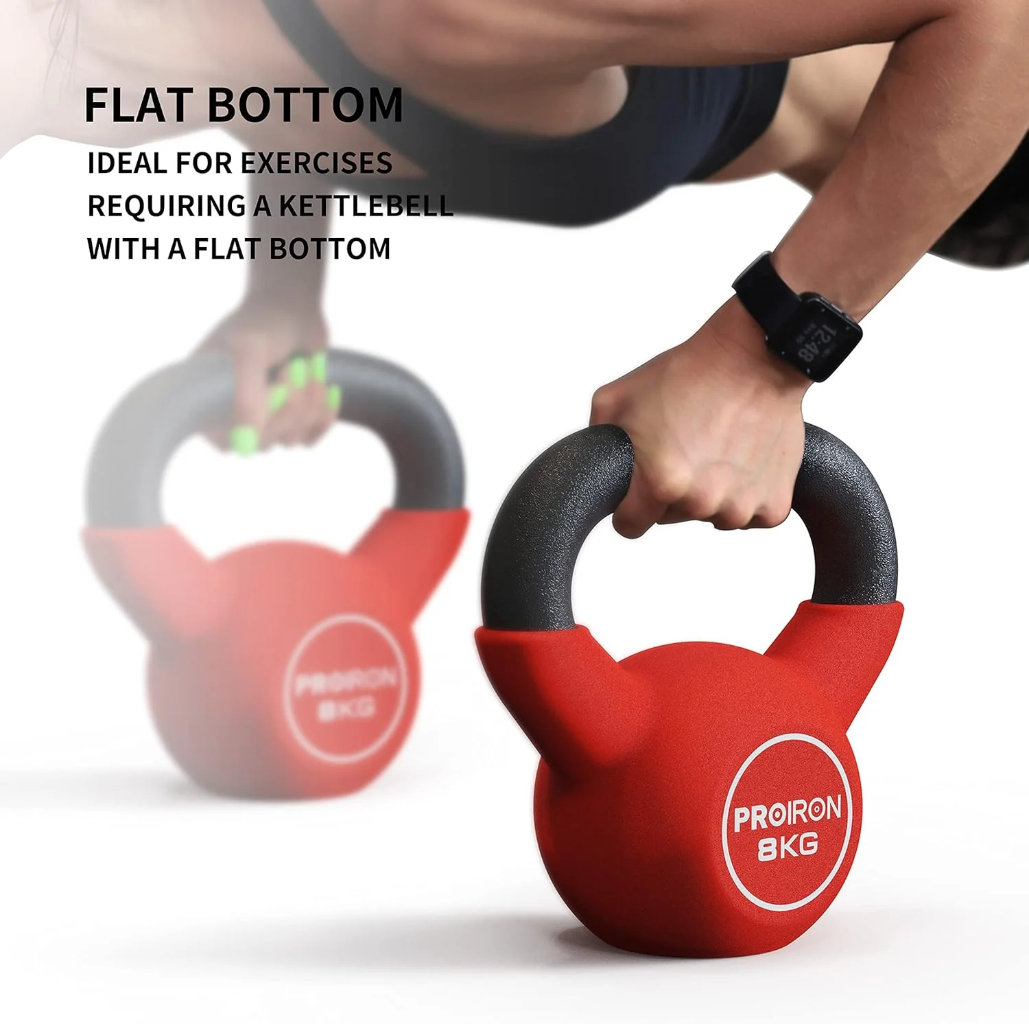 PROIRON Solid Kettlebells Cast Iron Kettlebell Weights Strength Training NEW - Image 3