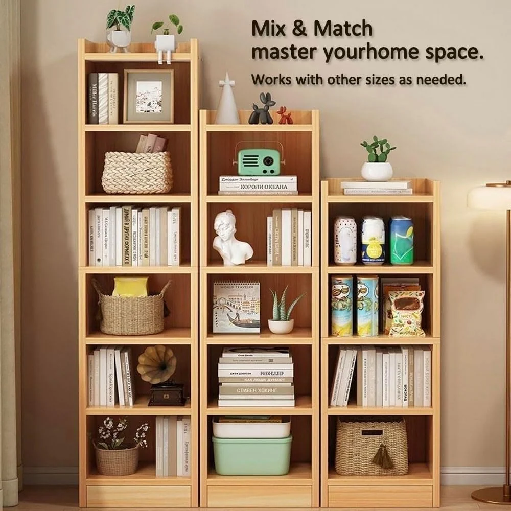 Kaifusen 4 Bookcases Layer Bookcase Corner Shelving Unit Open NEW - Image 7