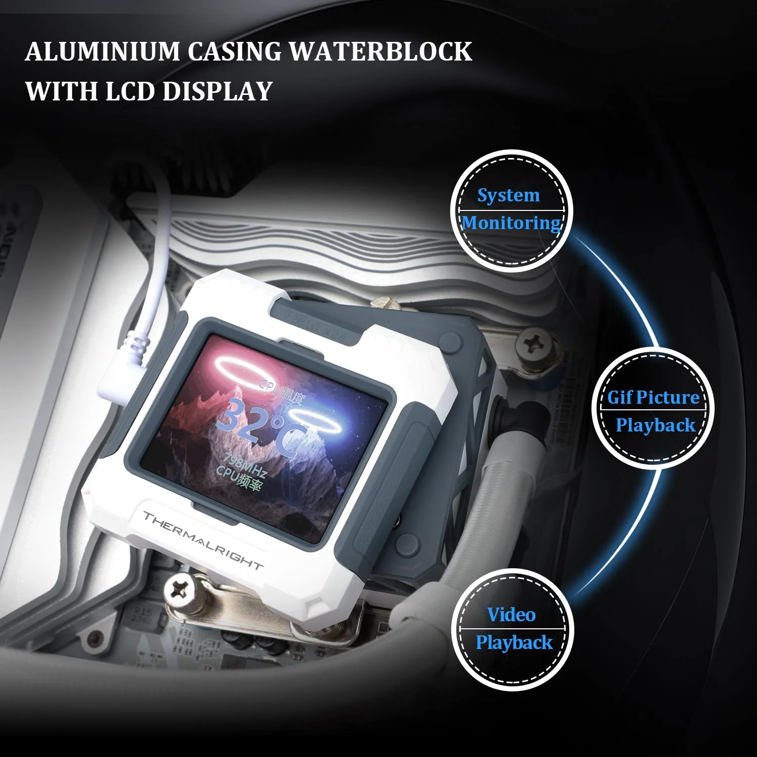 Thermalright ARGB CPU Water Cooler with 3 PWM Fans Liquid Cooling System DEMO - Image 4