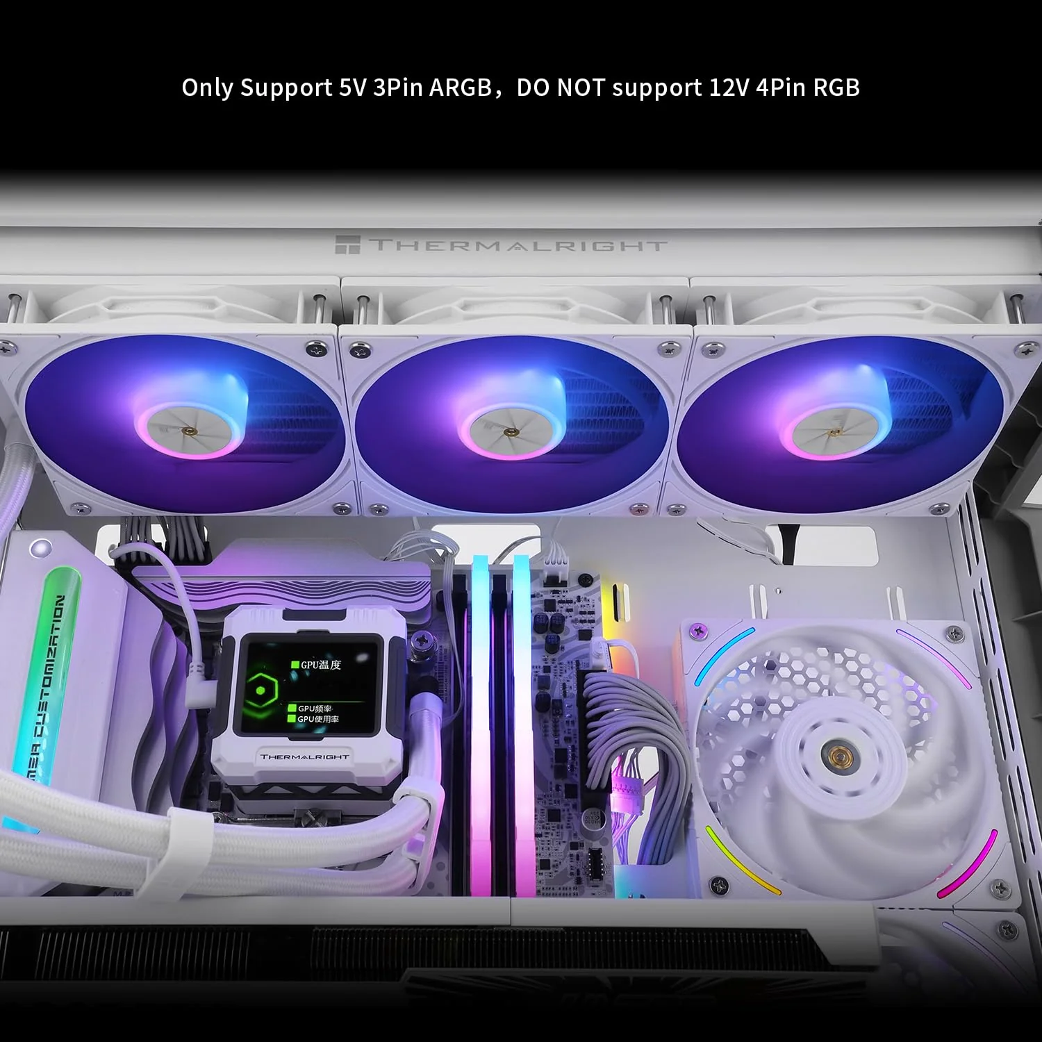 Thermalright ARGB CPU Water Cooler with 3 PWM Fans Liquid Cooling System DEMO - Image 6