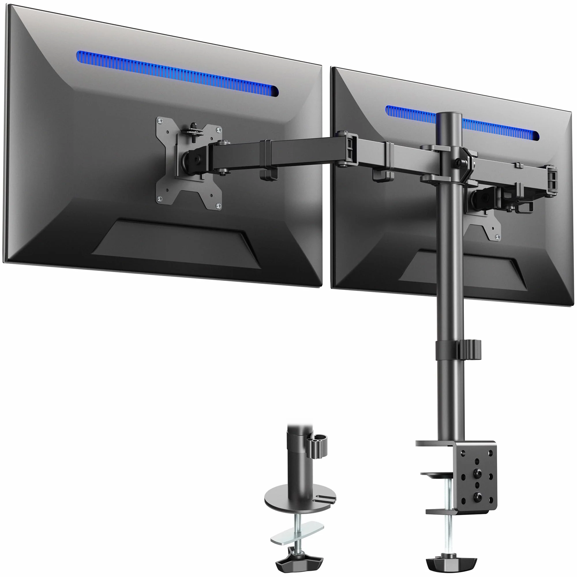 VIVO Dual Monitor Desk Mount - Fully Adjustable Heavy Duty Stand for DEMO