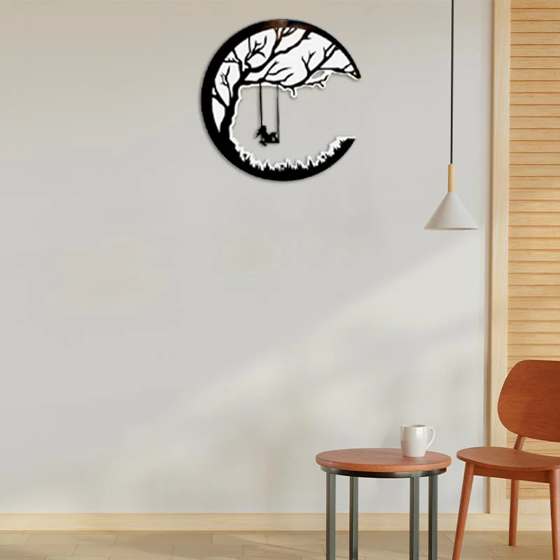 Exquisite Handmade Silver Tree Wall Art on Luxurious Mango Wood for Indoor Outdoor Decor NEW - Image 5