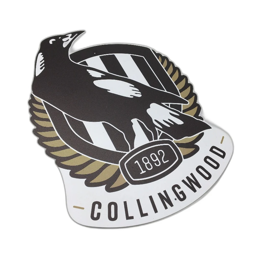 Premium Metal Collingwood Magpies Football Club Decal Wall Sign NEW