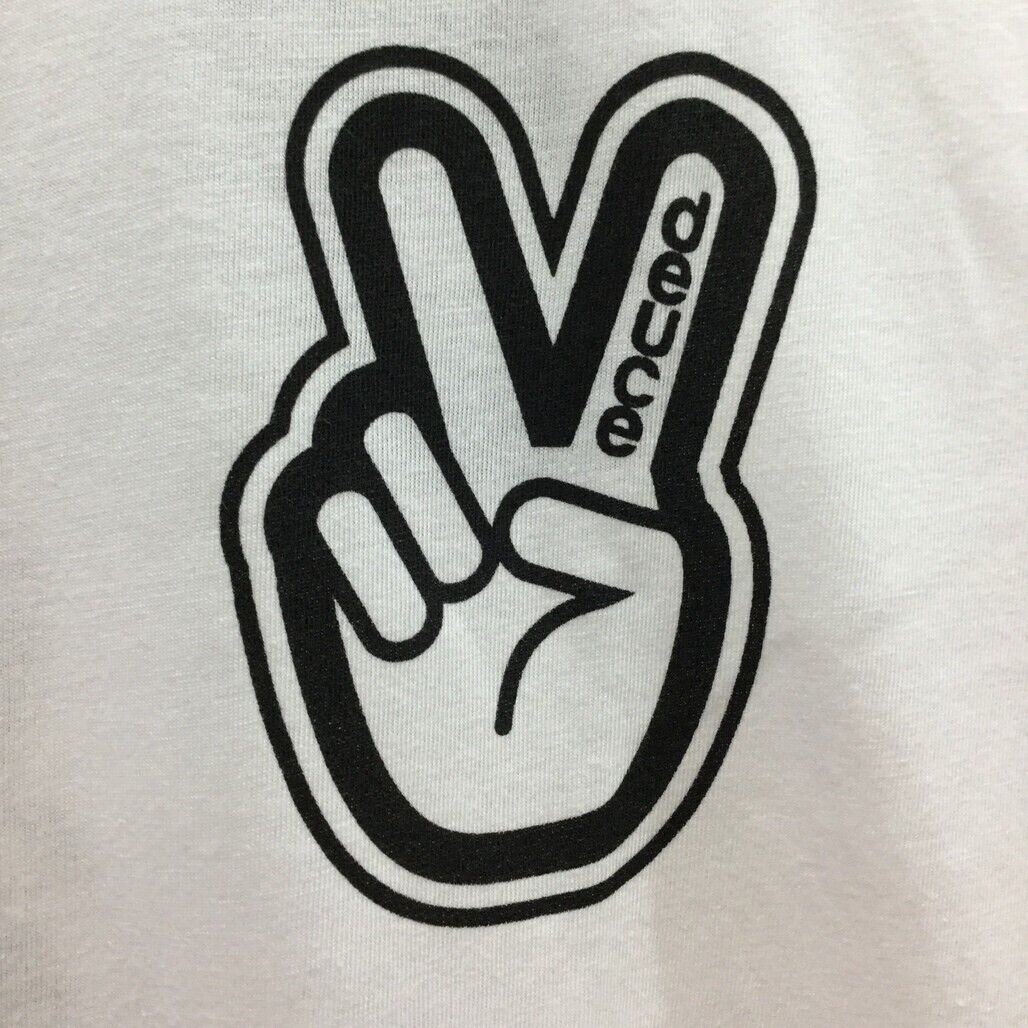 Deuce Premium Sportswear White T-Shirt Peace Sign Design Mens Size 2XL NEW - Image 3