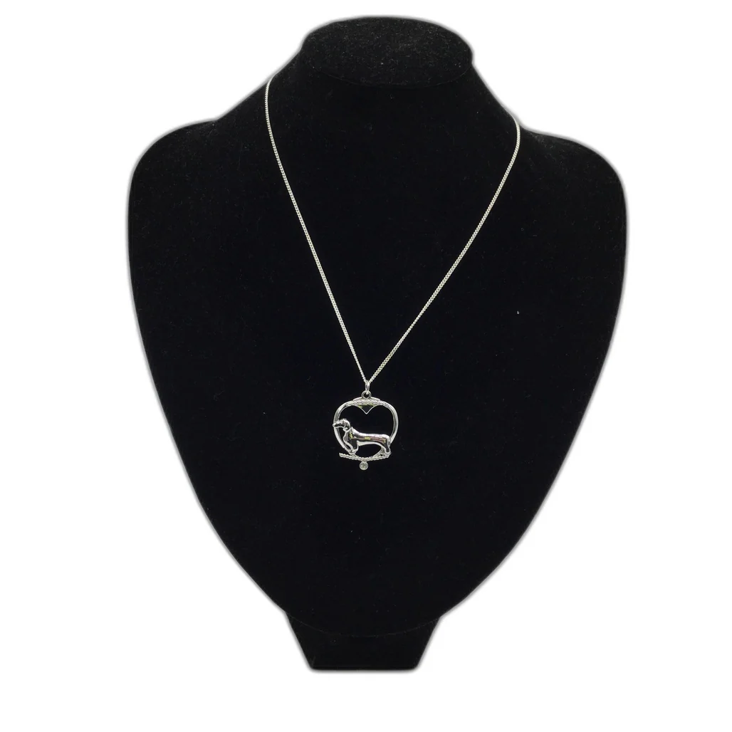 Deva Aust. Jewels Of Nature 18K Rhodium Silver Plate Dachshund Cz Pendant NEW - Image 4