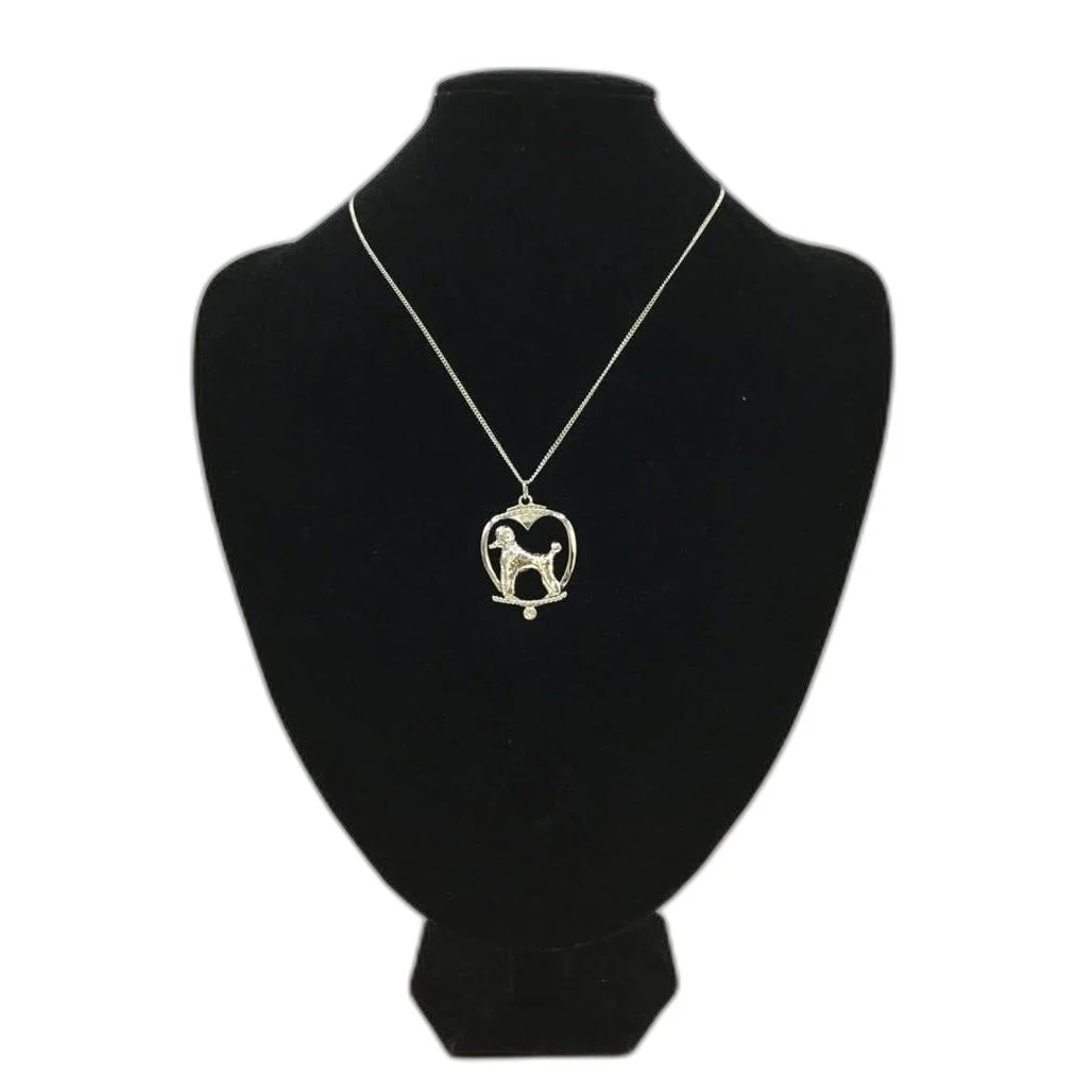 Deva Aust. Jewels Of Nature 18K Rhodium Silver Plate Poodle Cz Pendant NEW - Image 2