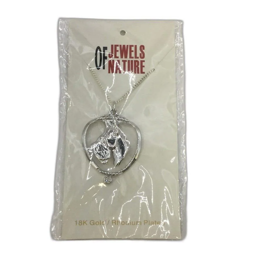 Deva Aust. Jewels Of Nature 18K Rhodium Silver Plate Schnauzer Cz Pendant NEW - Image 9