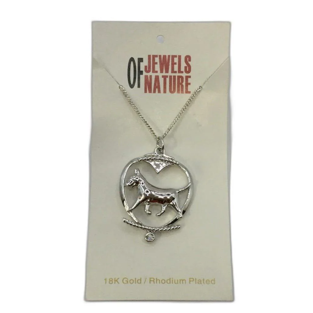 Deva Aust. Jewels Of Nature 18K Rhodium Silver Plate Shih Tzu Cz Pendant NEW - Image 3