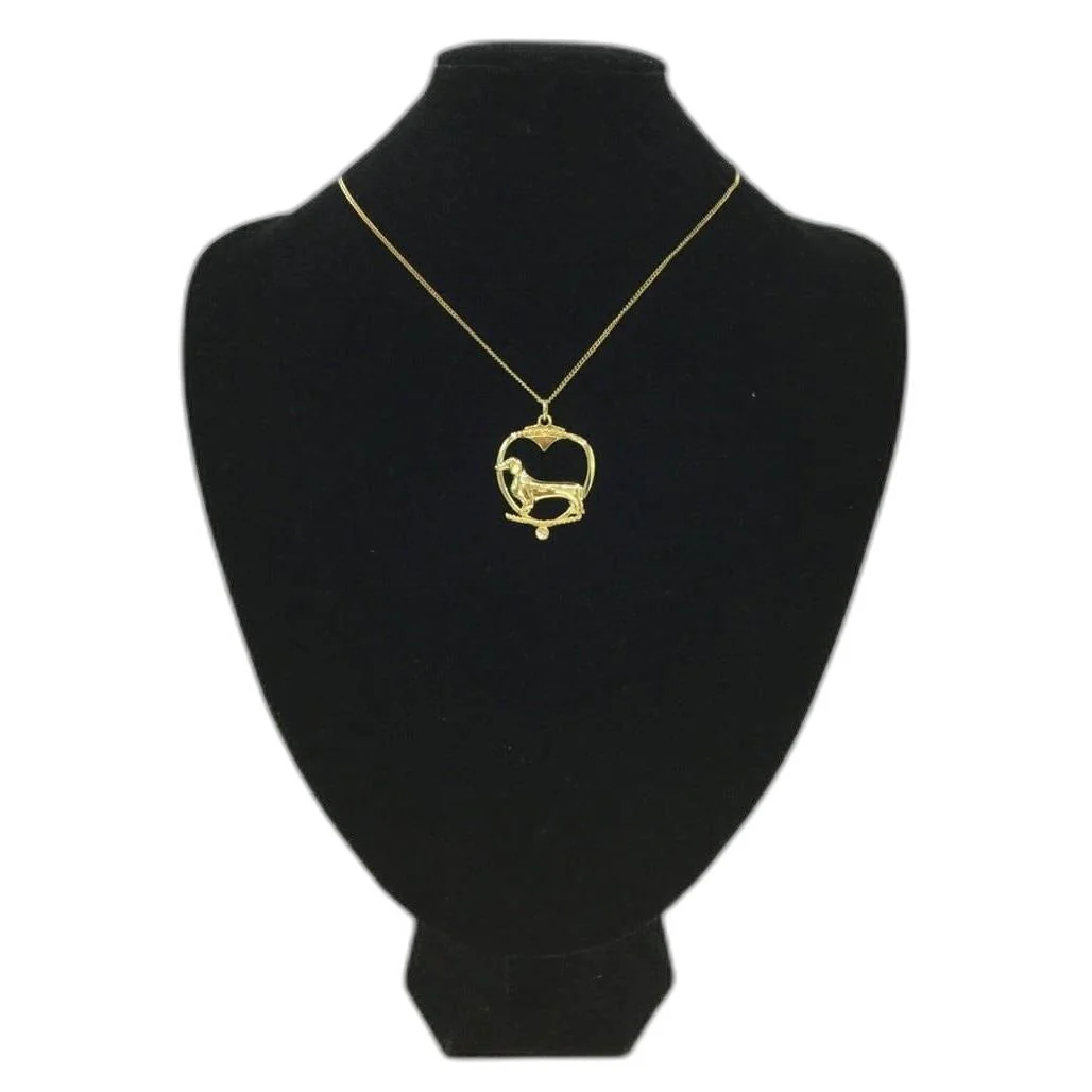Deva Australia Jewels Of Nature 18K Gold Plated Dachshud Cz Pendant NEW - Image 3