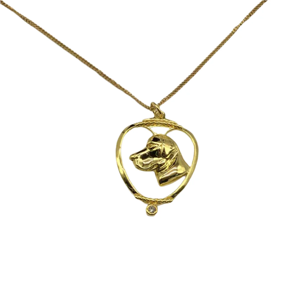 Deva Australia Jewels Of Nature 18K Gold Plated Labrador Cz Pendant NEW - Image 3