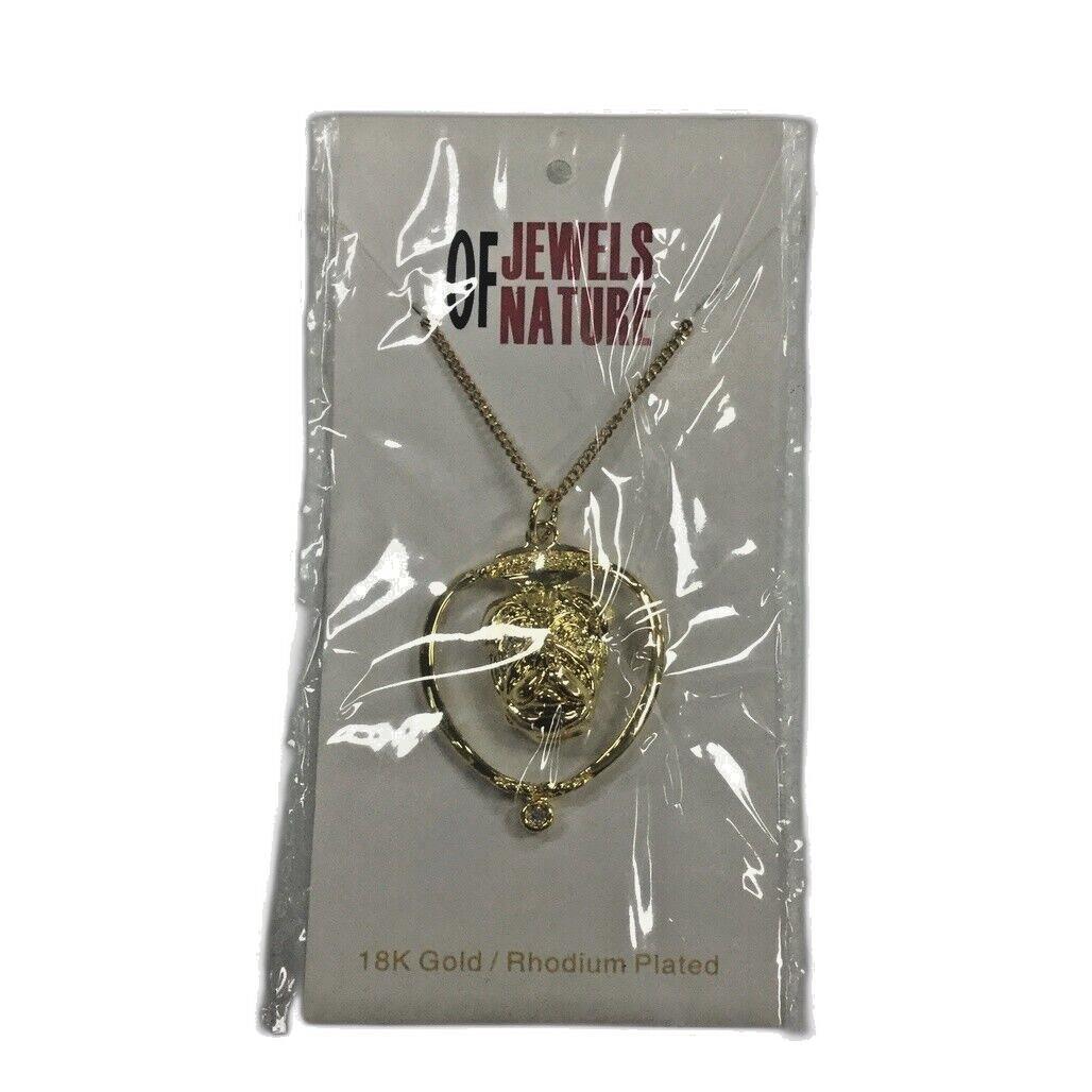 Deva Australia Jewels Of Nature 18K Gold Plated Pug Cz Pendant NEW - Image 6