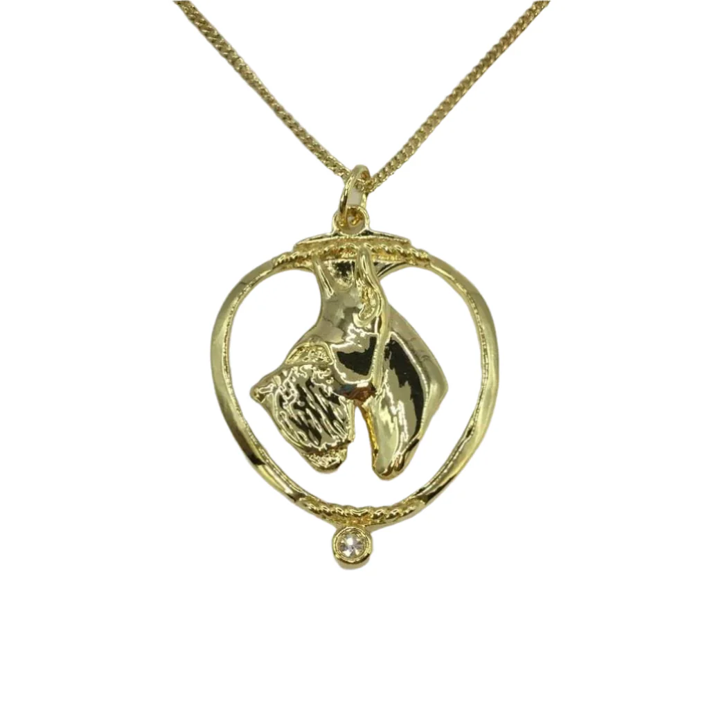 Deva Australia Jewels Of Nature 18K Gold Plated Schnauzer Cz Pendant NEW - Image 4