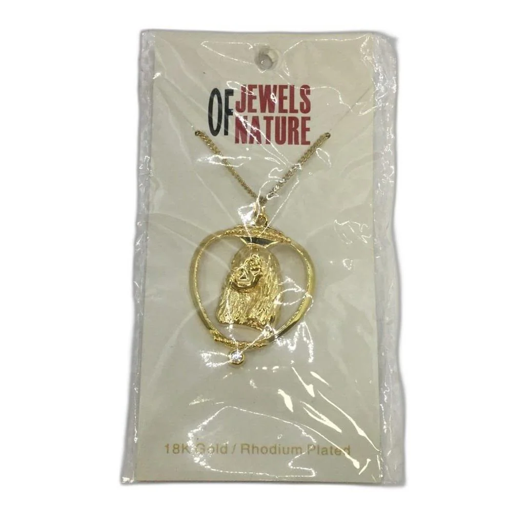 Deva Australia Jewels Of Nature 18K Gold Plated Spaniel Cz Pendant NEW - Image 5