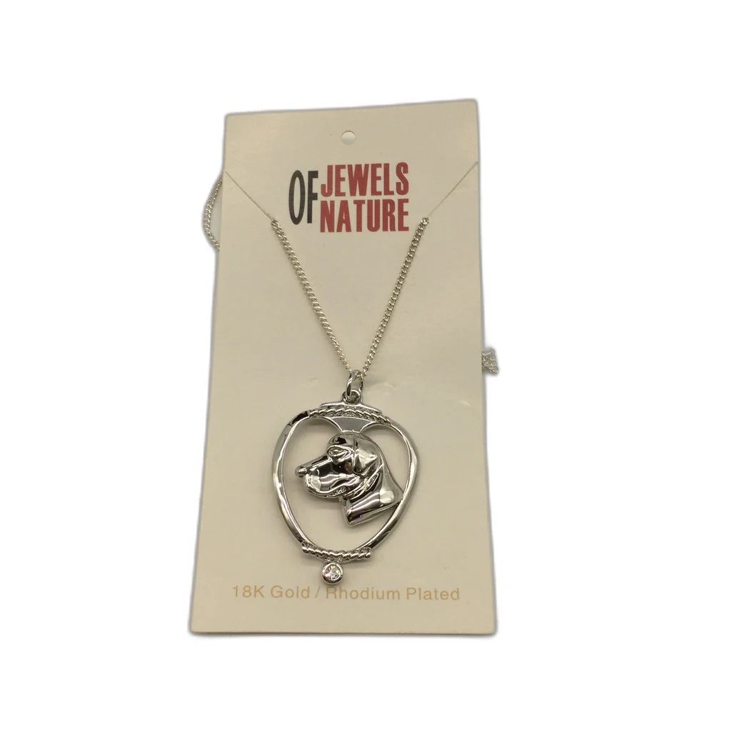 Deva Australia Jewels Of Nature 18K Rhodium Silver Plate Labrador Cz Pendant NEW - Image 7