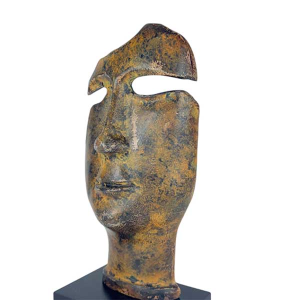 Handmade Artistic Face Sculpture Aluminium Blend for Home Office NEW - Image 4
